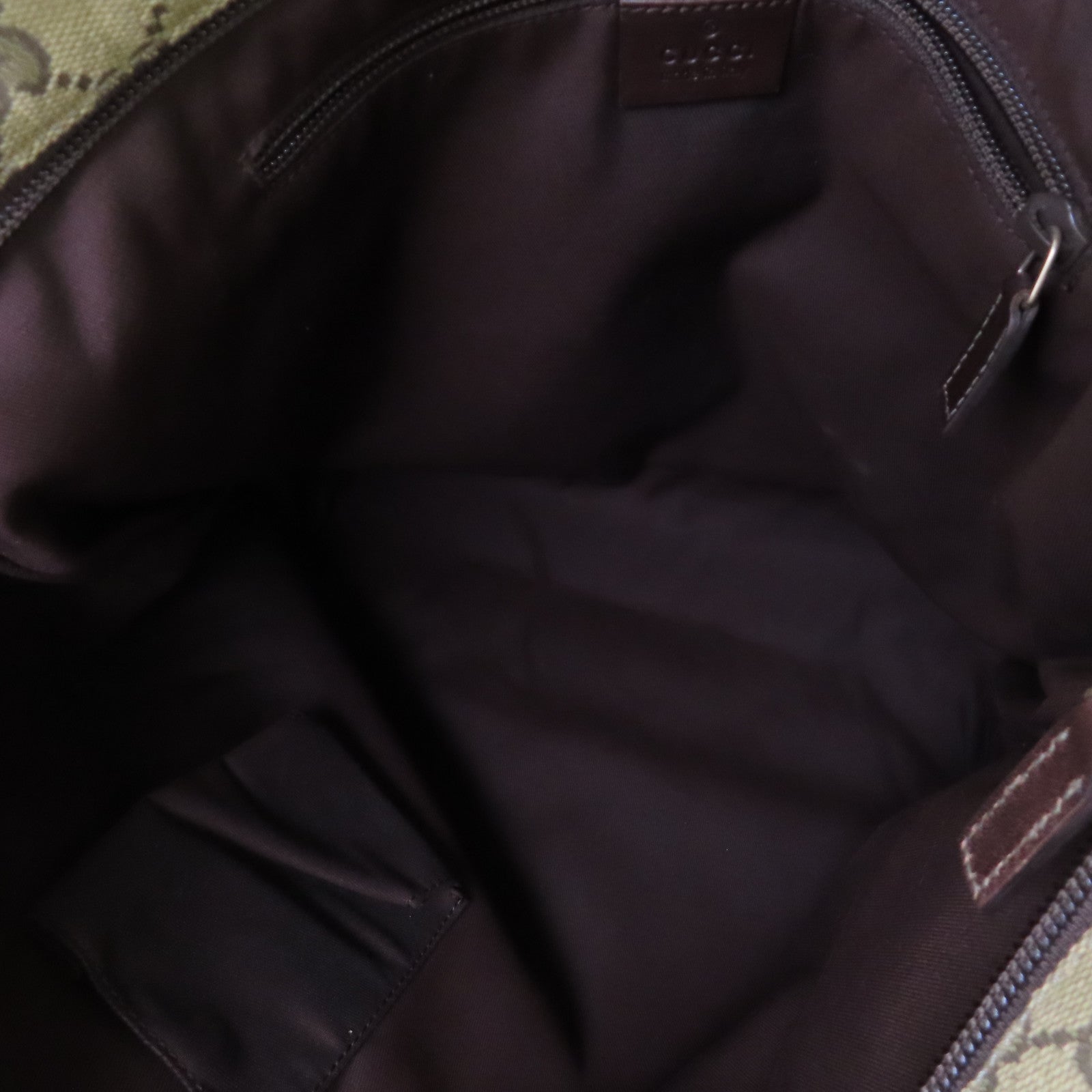 GUCCI GG帆布Sherry Line Shoulder Bag金扣肩背袋綠色