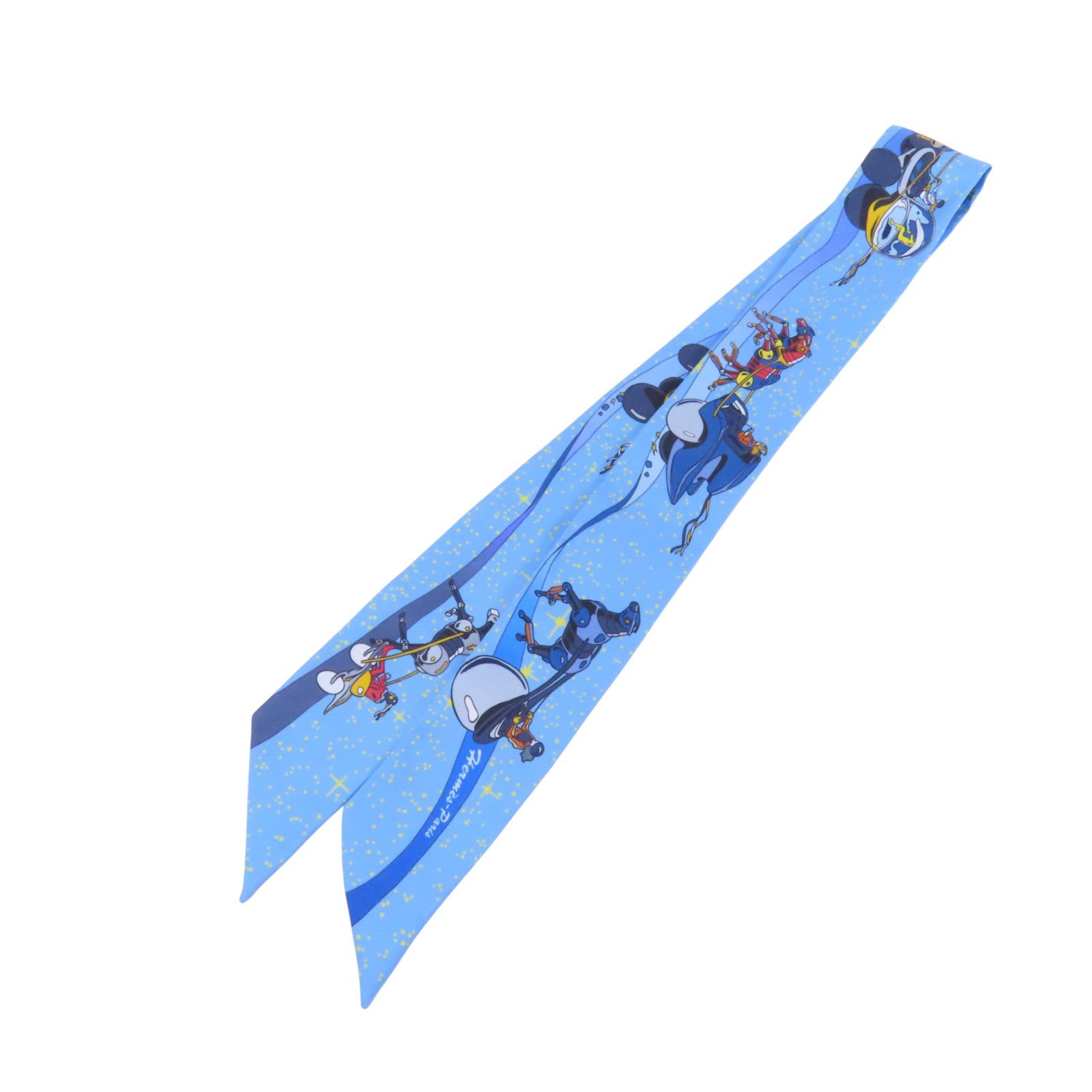 HERMES 絲質Twilly Scarf絲巾