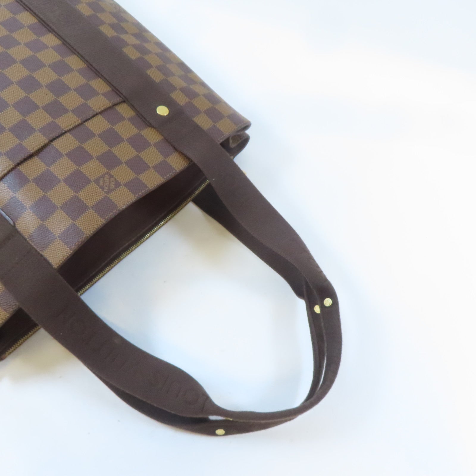 LOUIS VUITTON Damier Ebene Beaubourg金扣手挽袋/肩背袋啡色