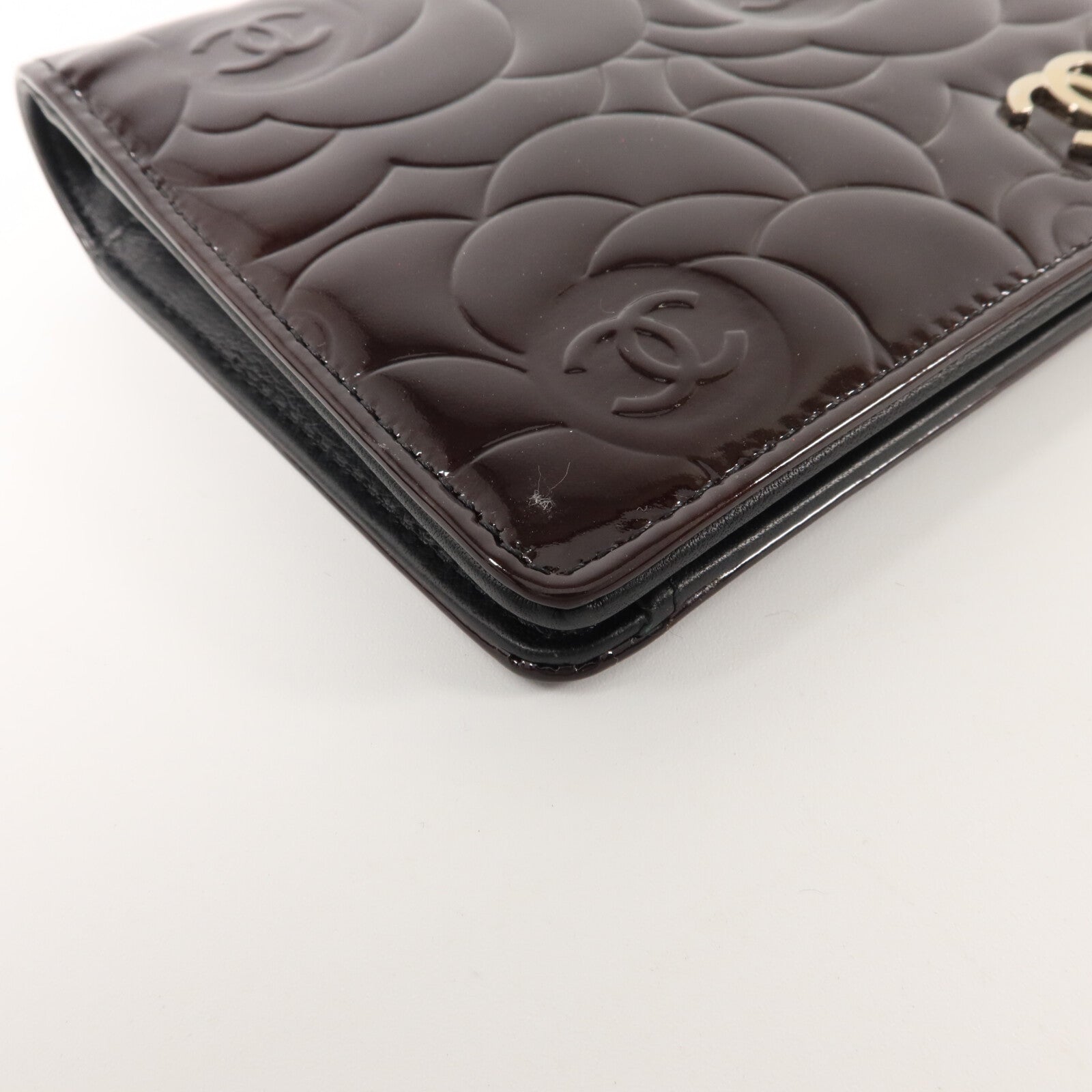 CHANEL 漆皮皮革Long Bifold Wallet長錢包