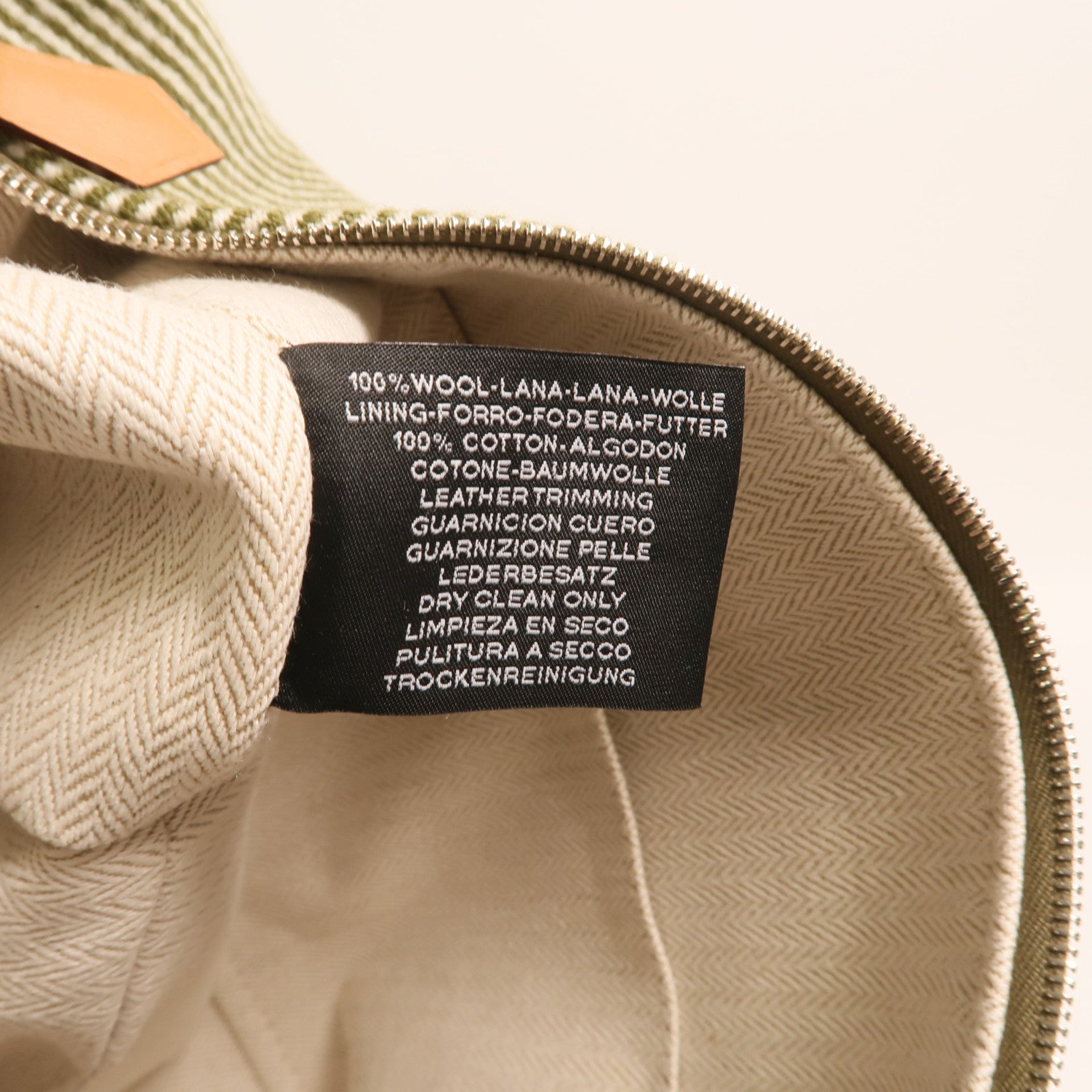 HERMES 帆布Bride a Brac銀扣手挽袋