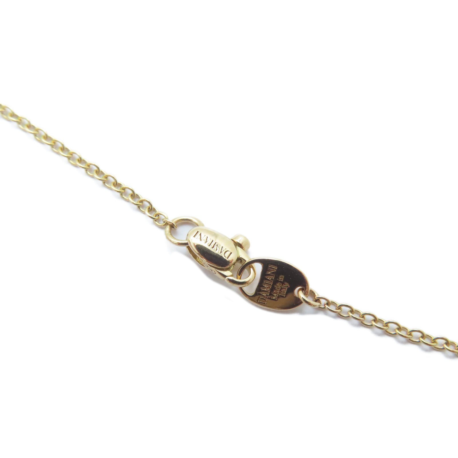 Damiani 18K玫瑰金Smokey Quartz/Diamond Necklace項鍊