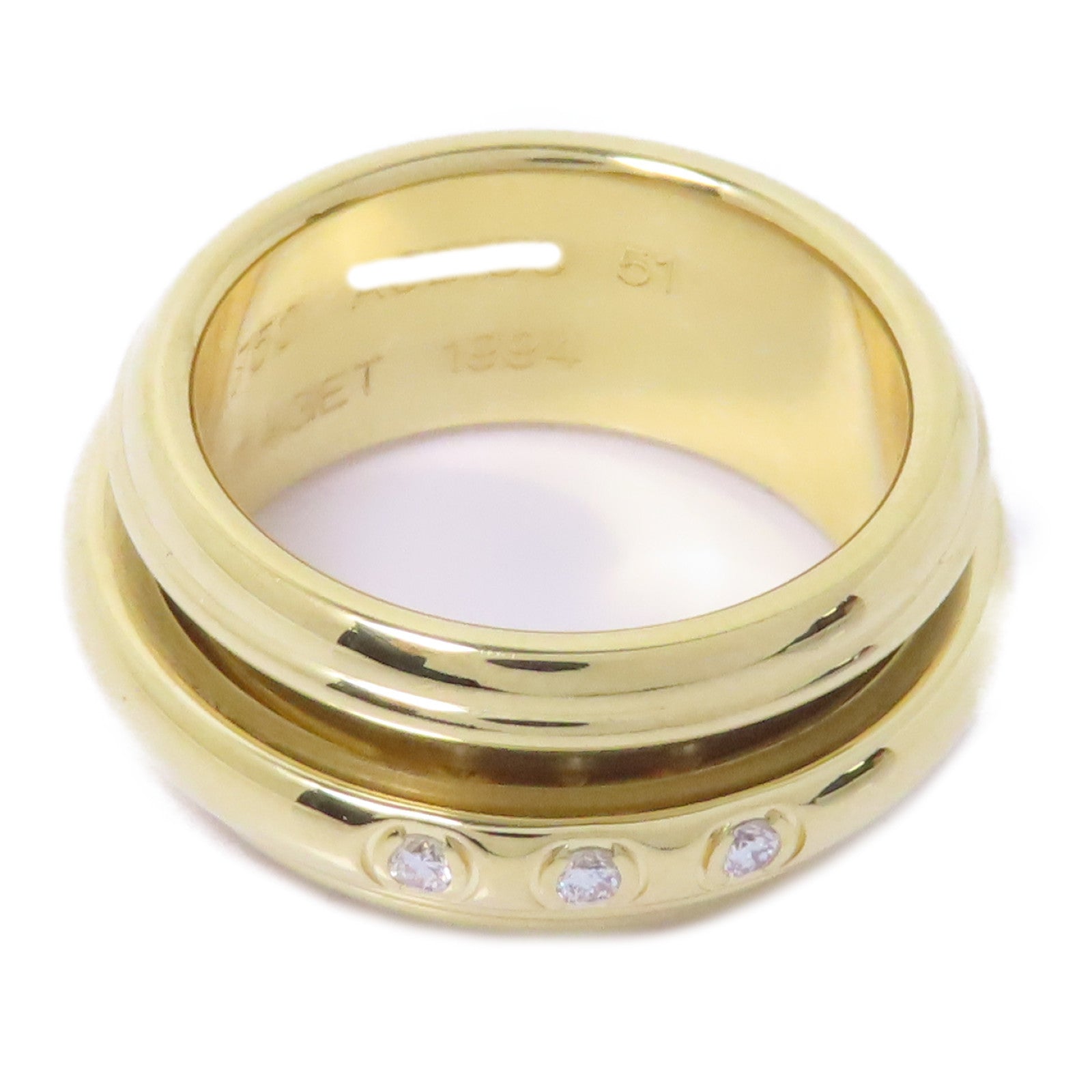 PIAGET 18K黃金Ring戒指Piaget#51/US#5.75