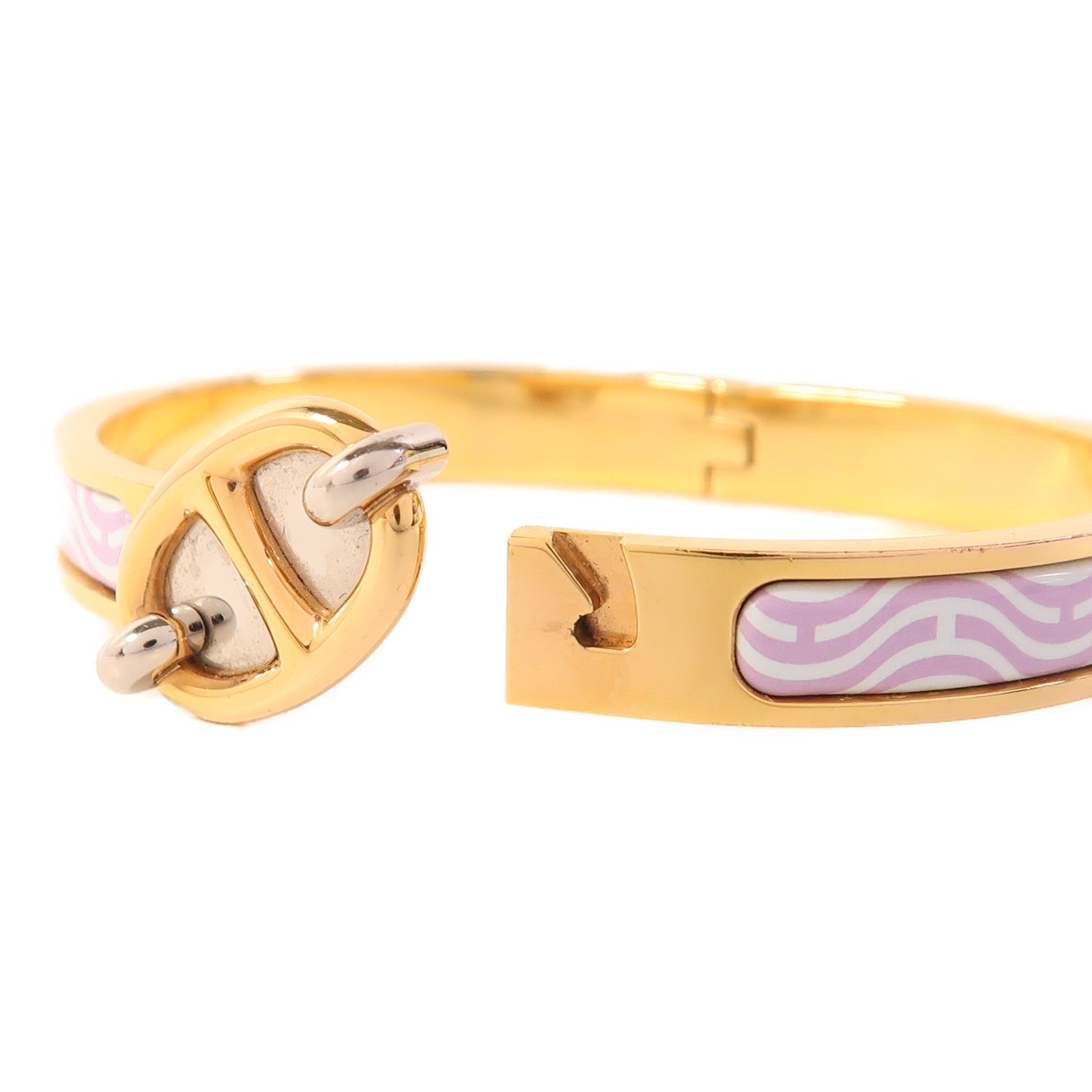 HERMES 金屬/琺瑯Mini Clic Chaine d'Ancre手鐲
