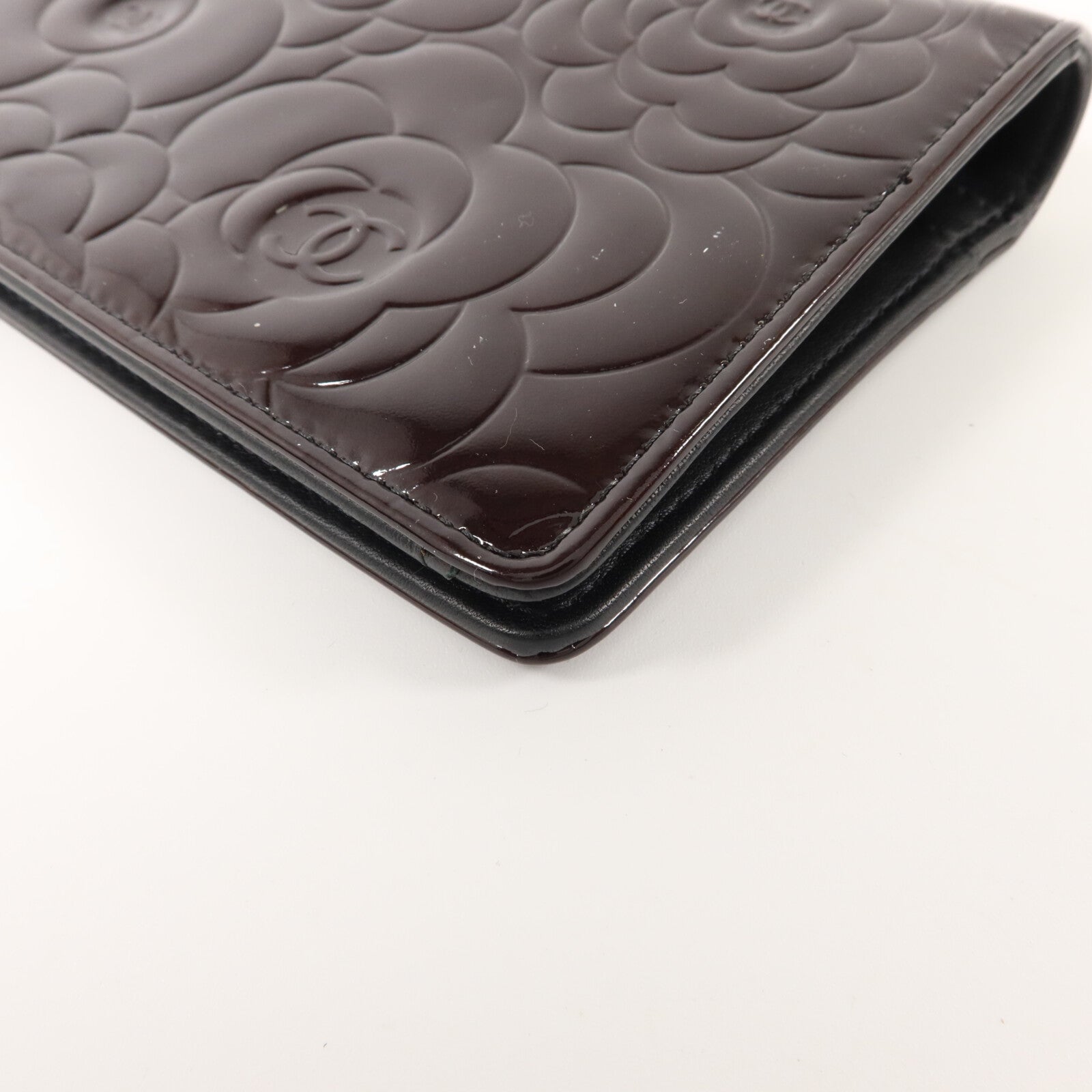 CHANEL 漆皮皮革Long Bifold Wallet長錢包