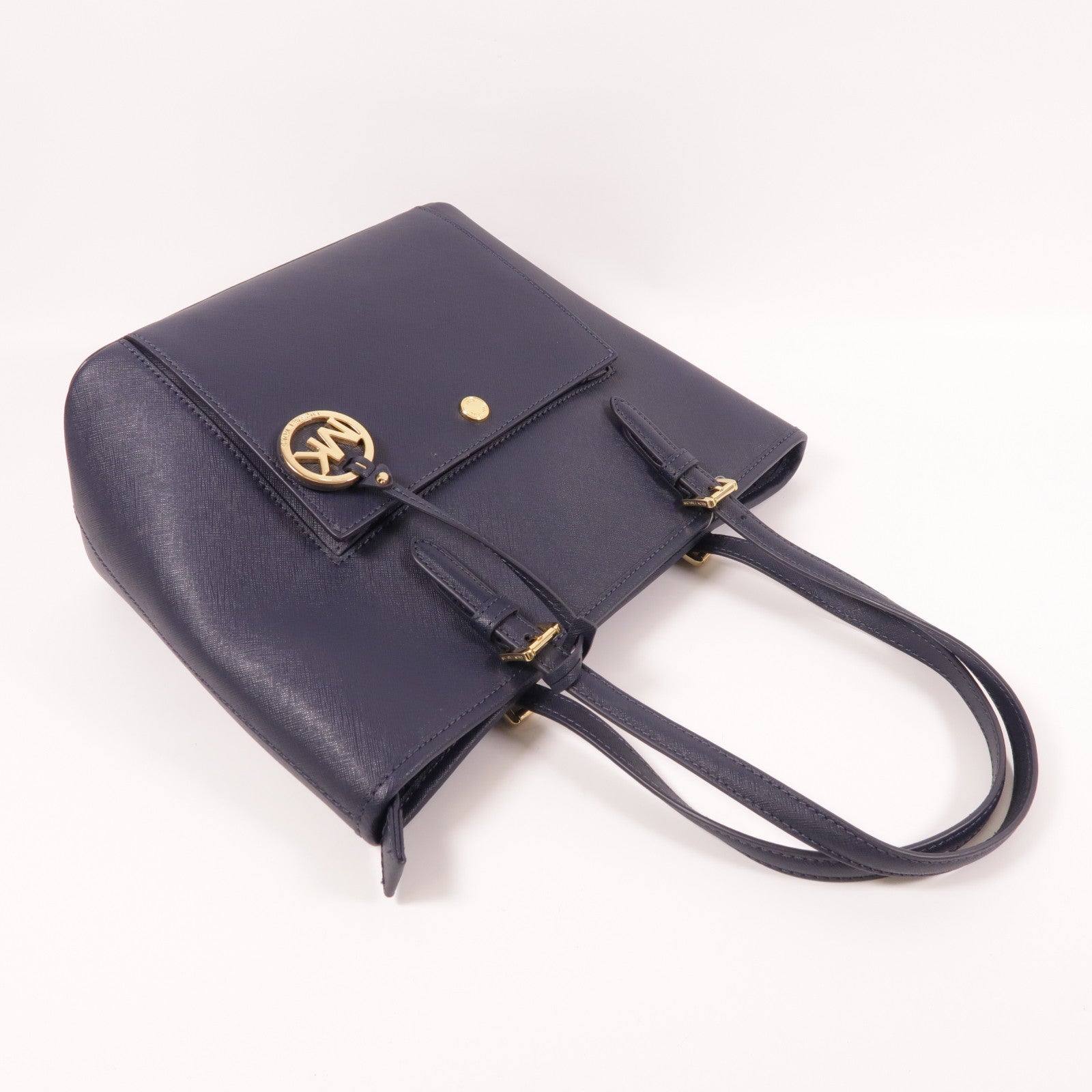 Michael Kors 皮革Tote Bag金扣肩背袋
