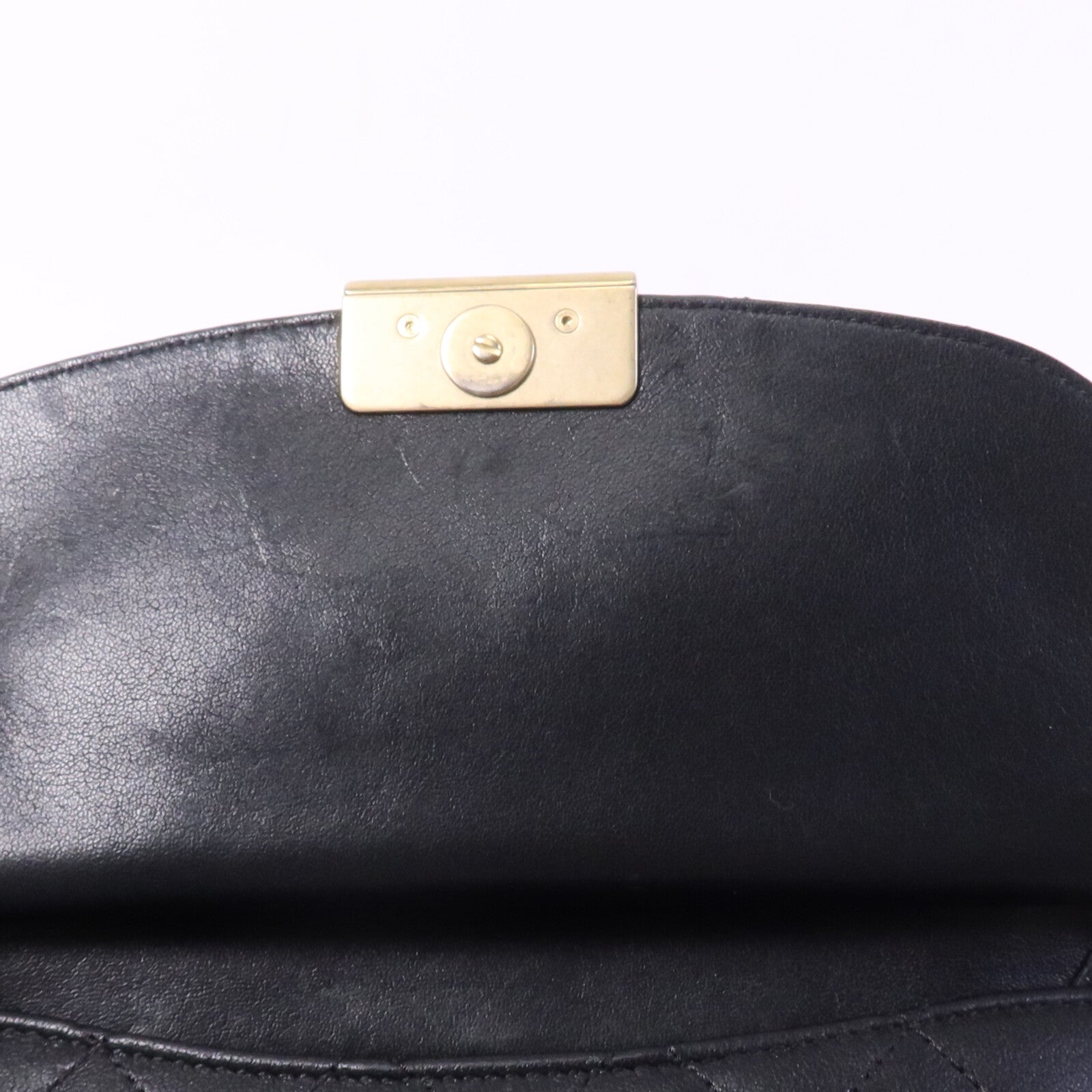 CHANEL 牛皮皮革Chain Shoulder Bag金扣鏈帶肩背袋