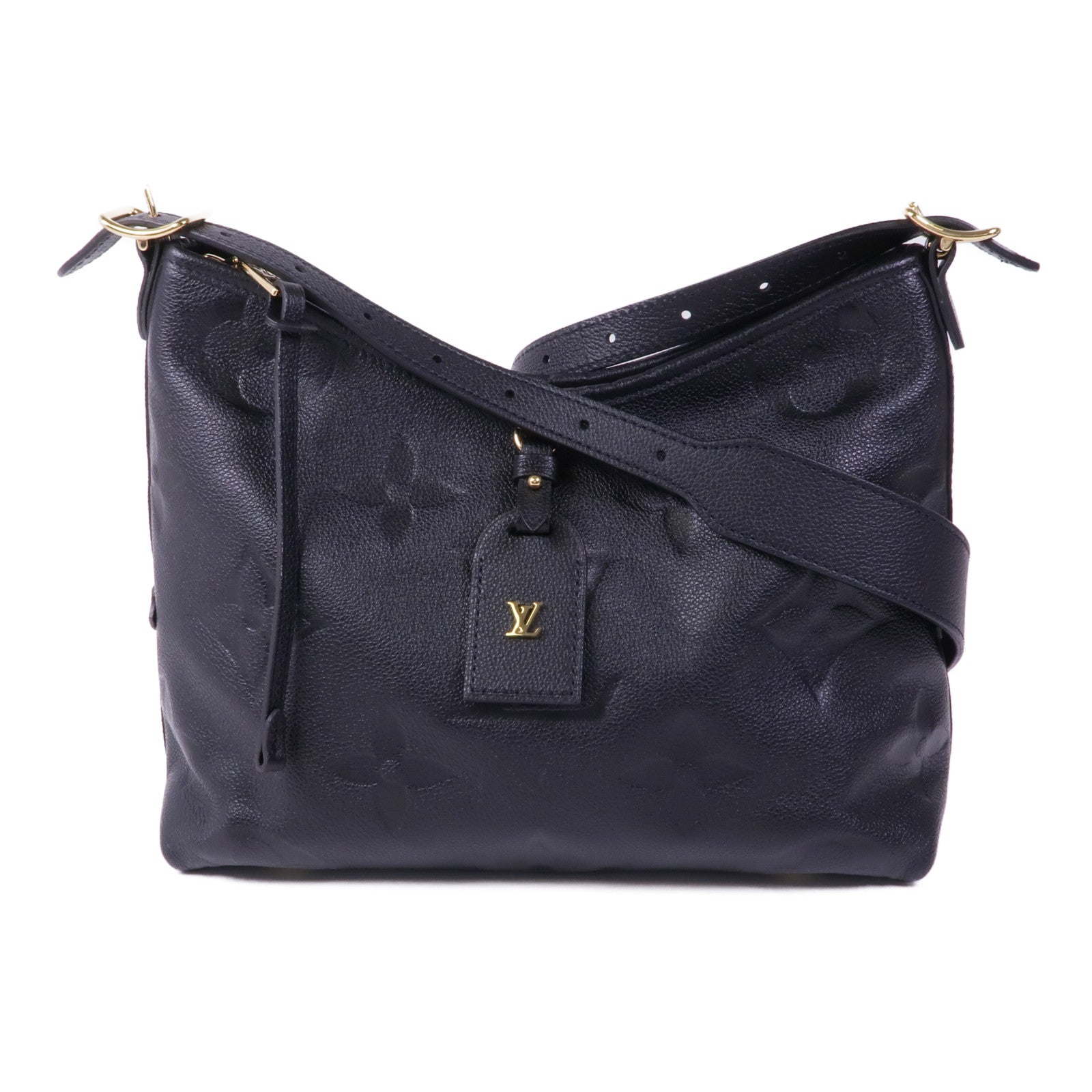 LOUIS VUITTON Monogram Empreinte Carryall PM金扣肩背袋