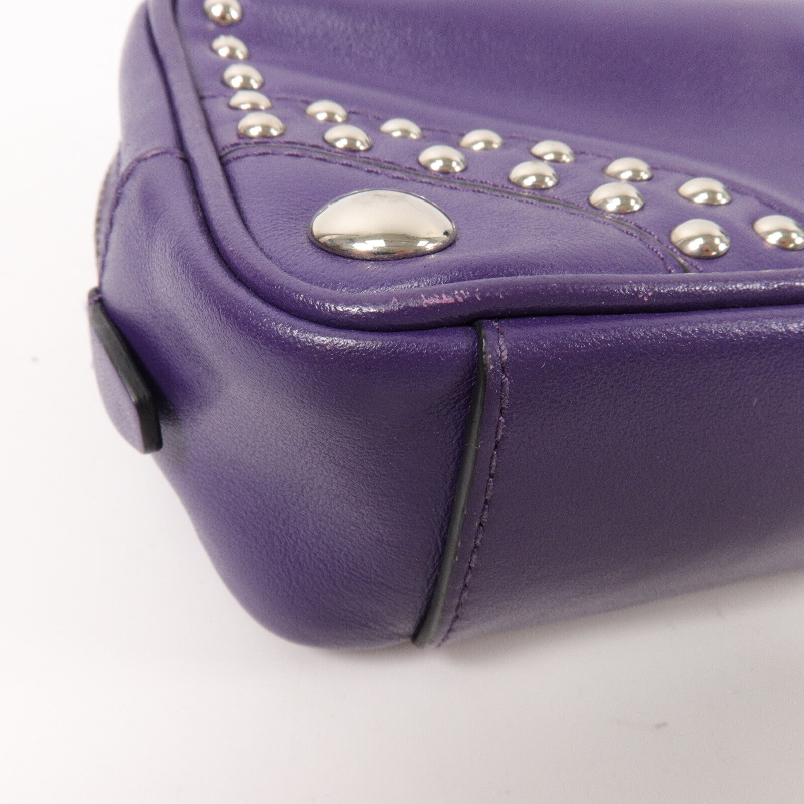 PRADA Vitello Studded Carmera Bag肩背袋