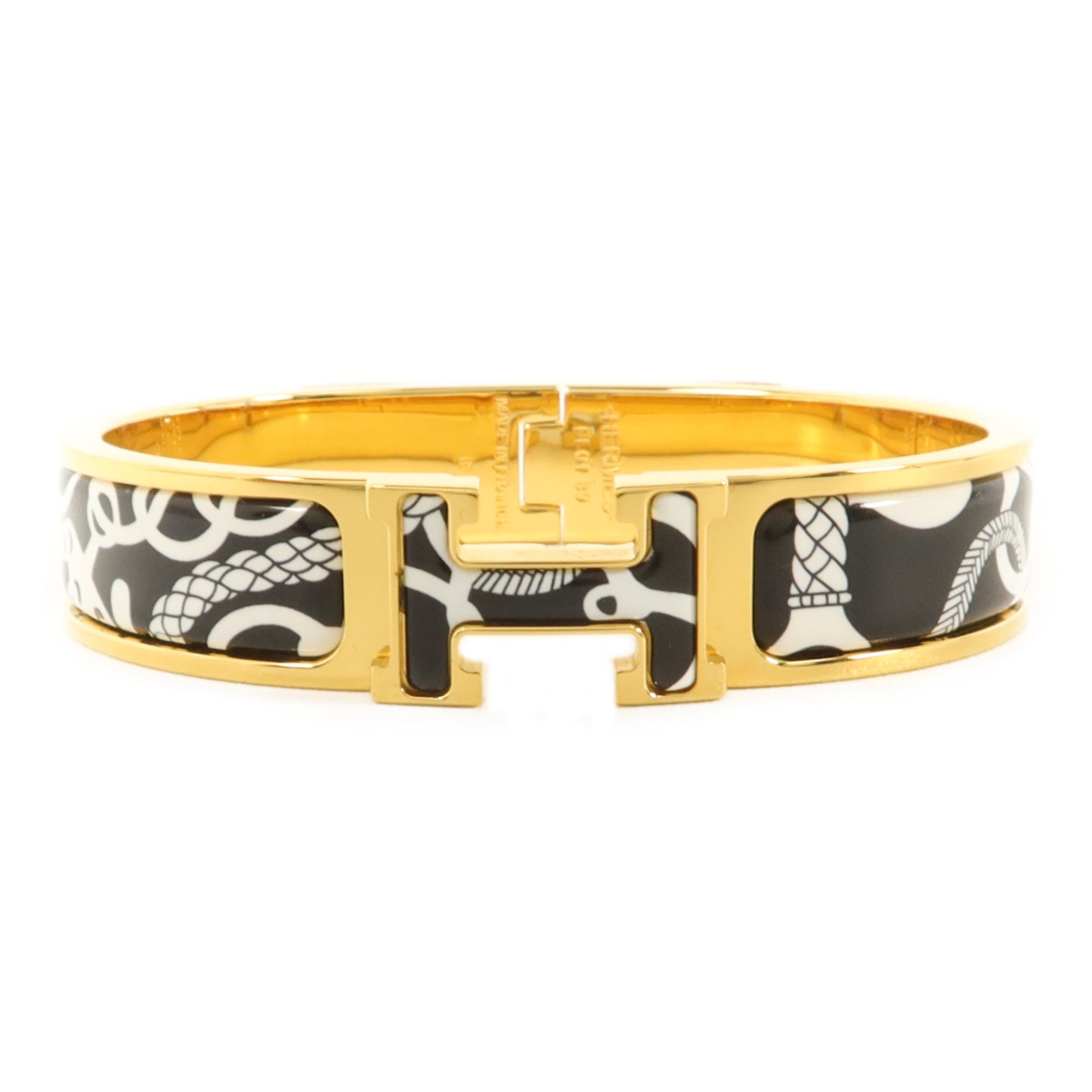 HERMES 金屬Clic H Bride De Cour Bracelet手鐲