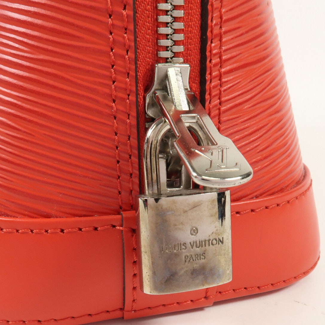 LOUIS VUITTON Epi Alma BB銀扣手挽肩背兩用袋