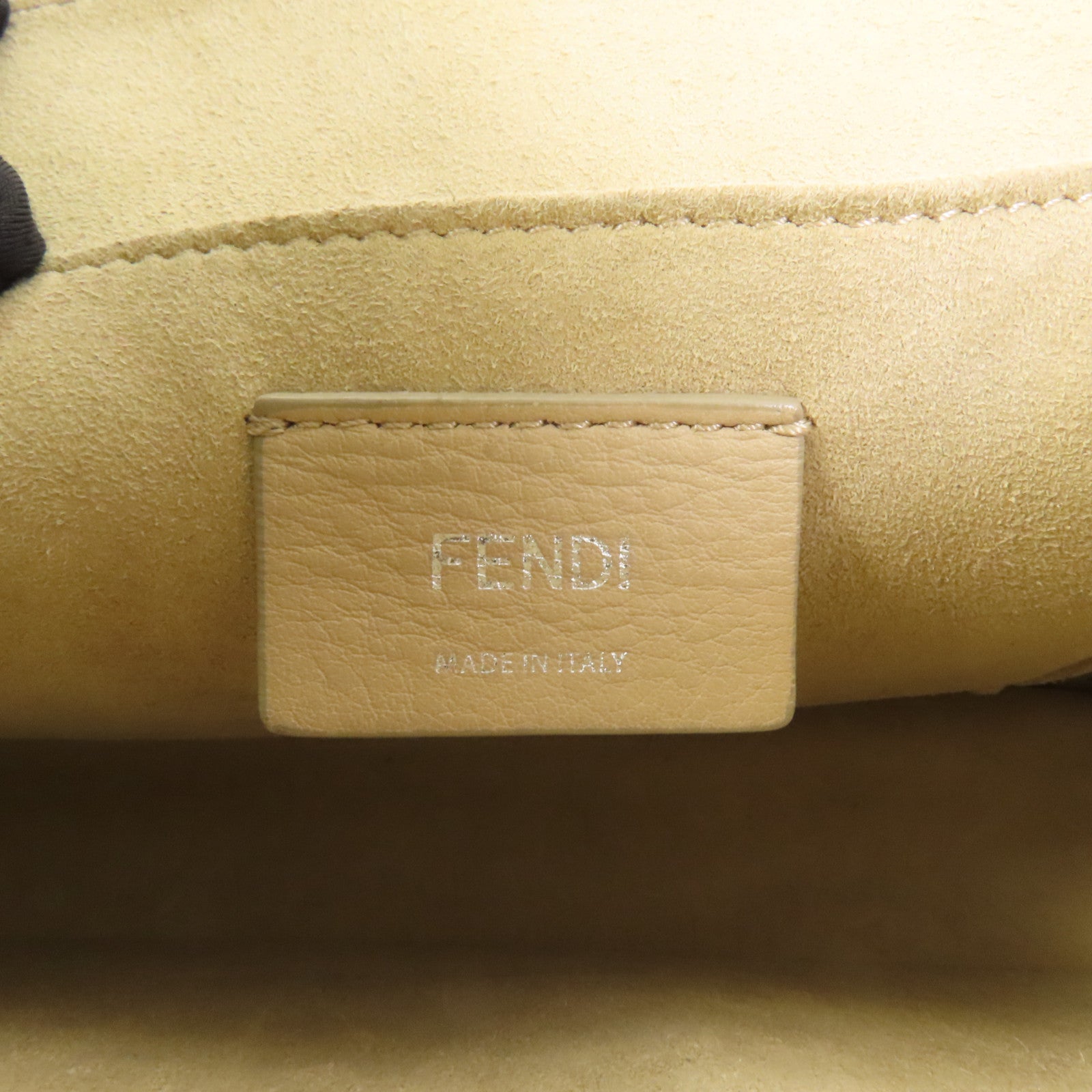 FENDI 牛皮皮革Kan I銀扣手挽肩背兩用袋