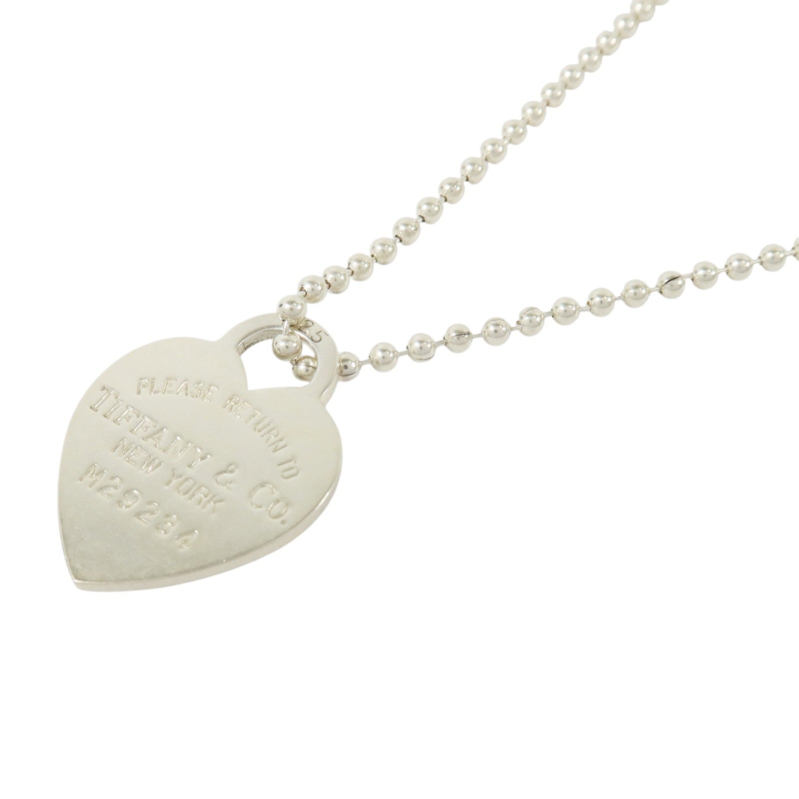 TIFFANY＆CO 925純銀Heart Long Necklace項鏈