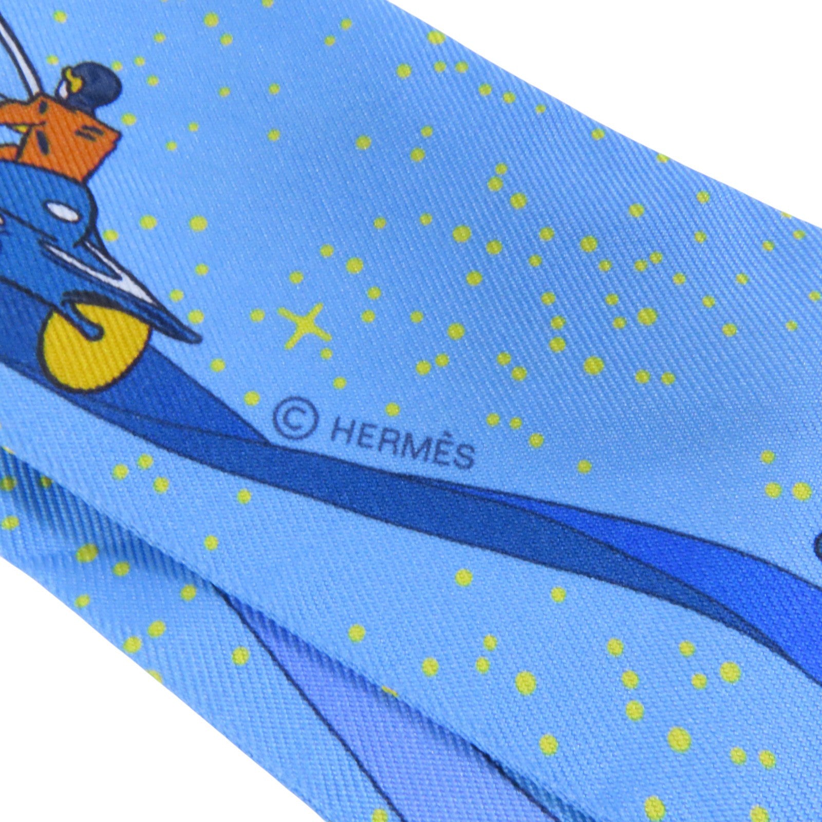 HERMES 絲質Twilly Scarf絲巾