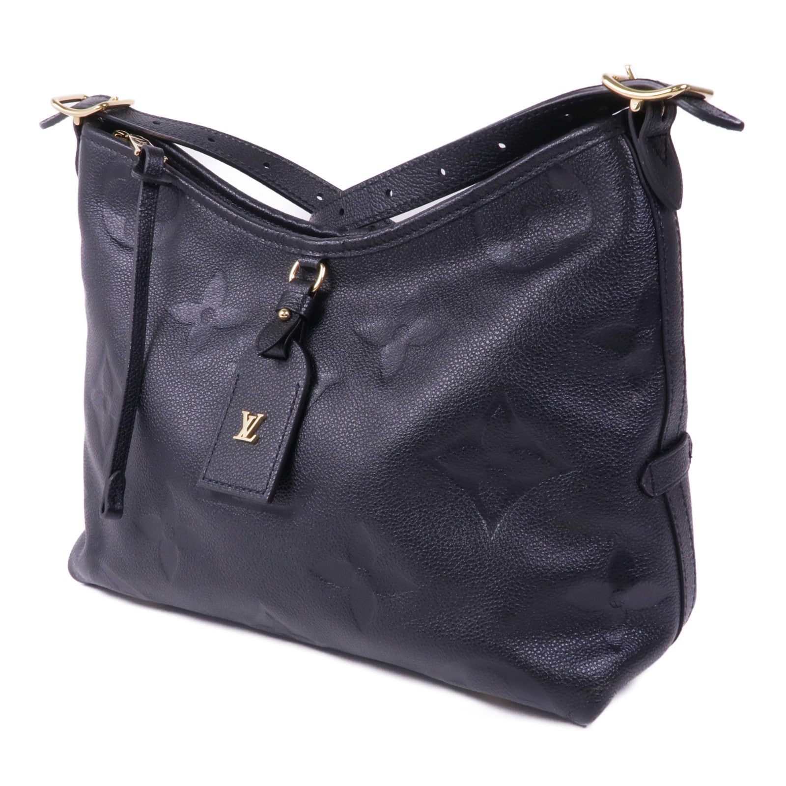 LOUIS VUITTON Monogram Empreinte Carryall PM金扣肩背袋