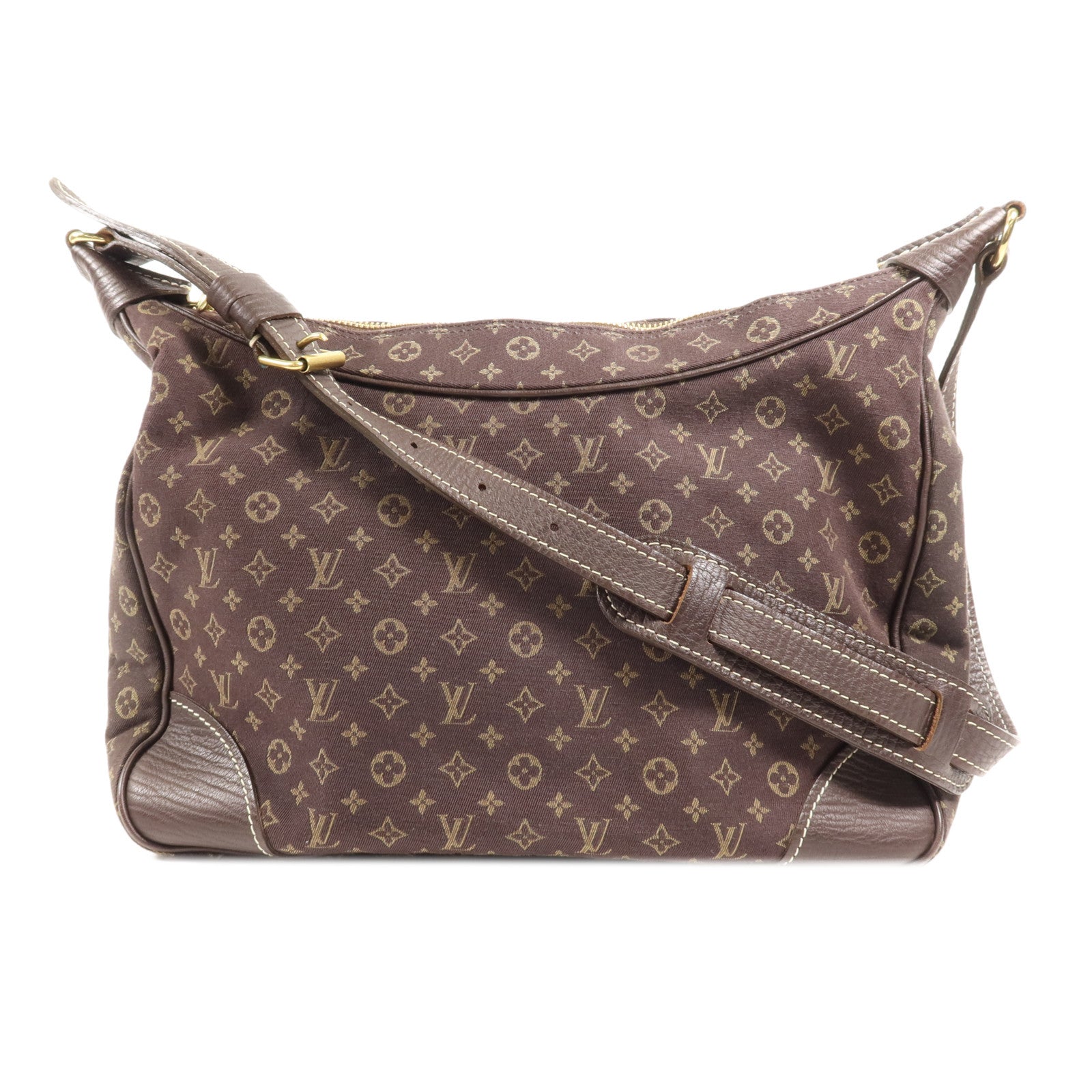 LOUIS VUITTON Monogram Mini Lin Boulogne金扣肩背袋