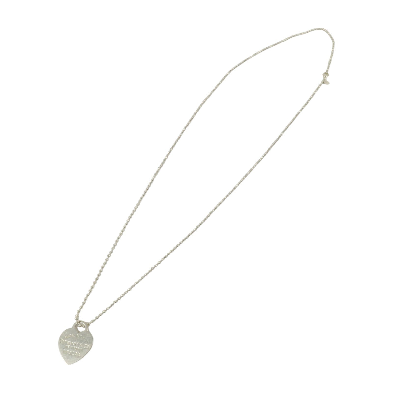 TIFFANY＆CO 925純銀Heart Long Necklace項鏈