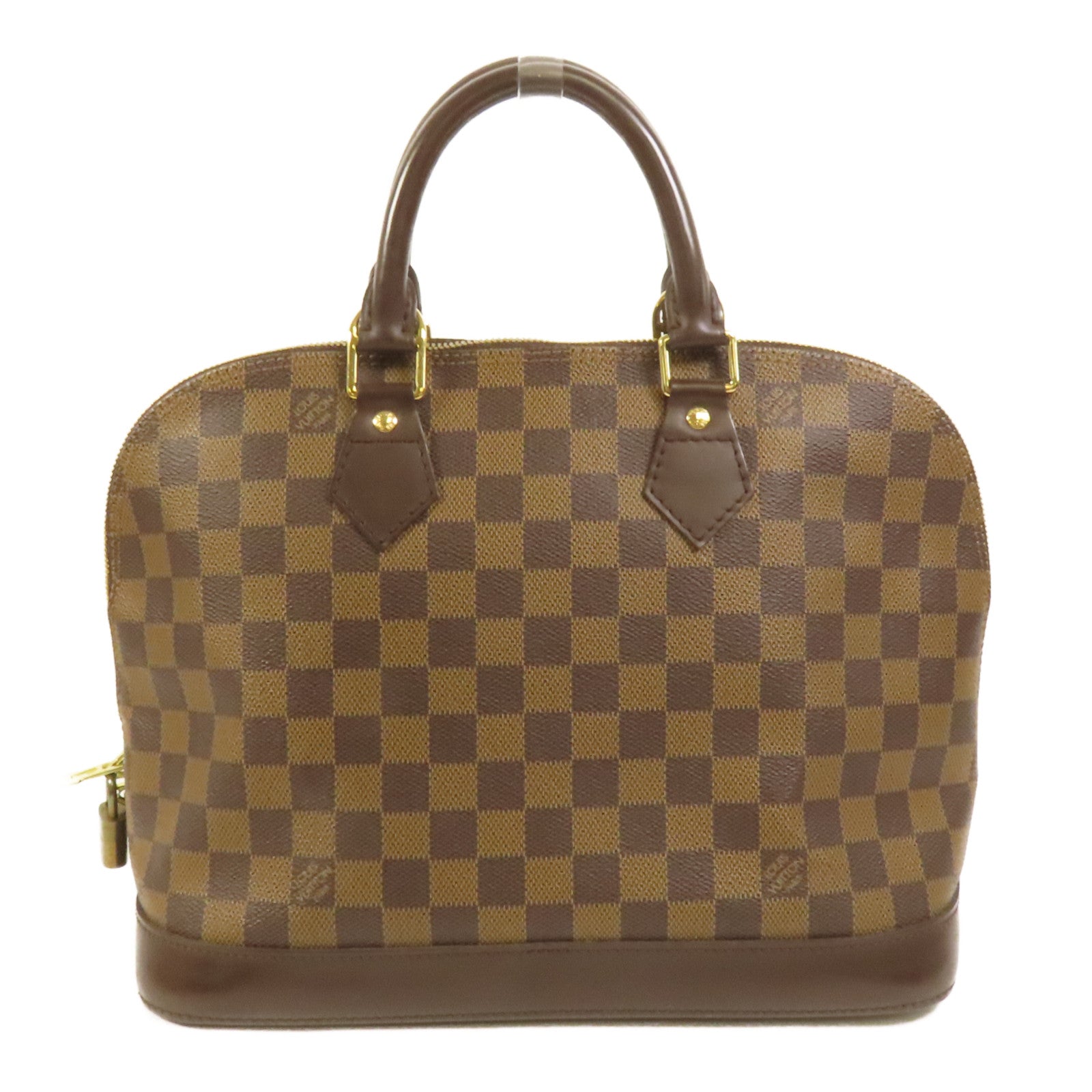 LOUIS VUITTON Damier Alma金扣手挽袋