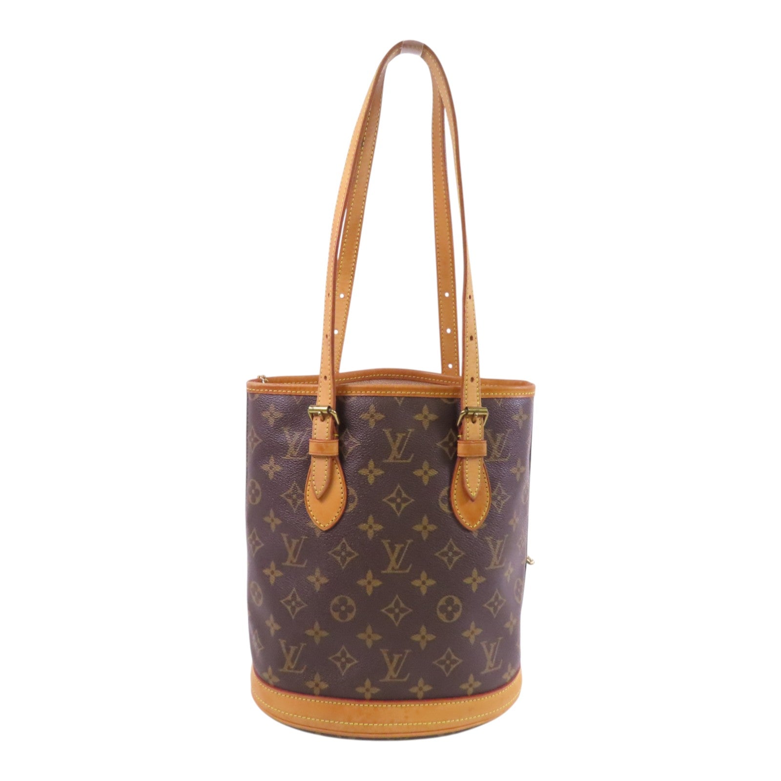 LOUIS VUITTON Monogram Bucket PM金扣肩背袋