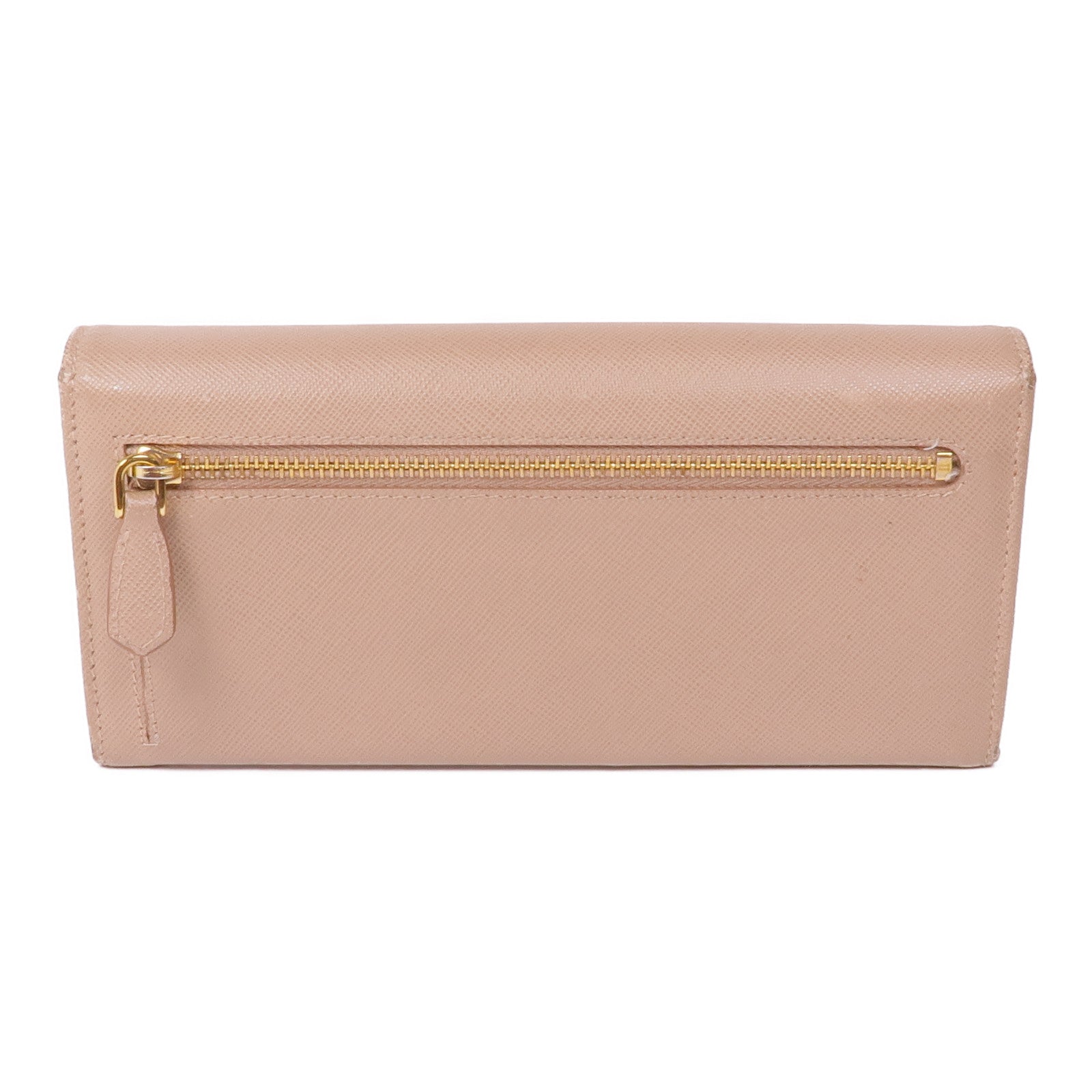 PRADA Saffiano皮革Long Wallet金扣長錢包