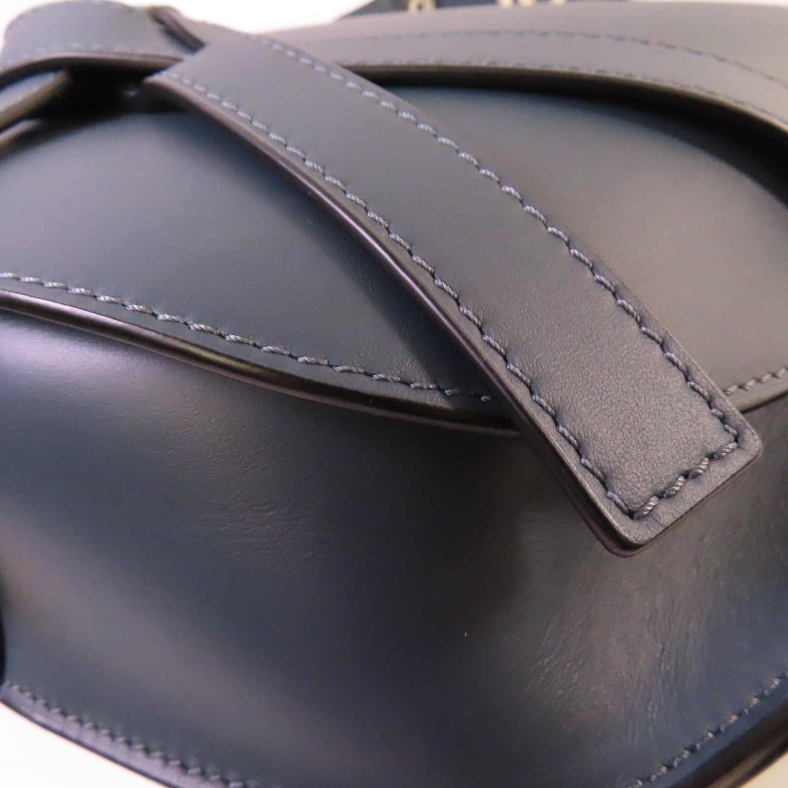 LOEWE **【激減優惠】牛皮皮革Small Gate Shoulder Bag肩背袋寶藍色