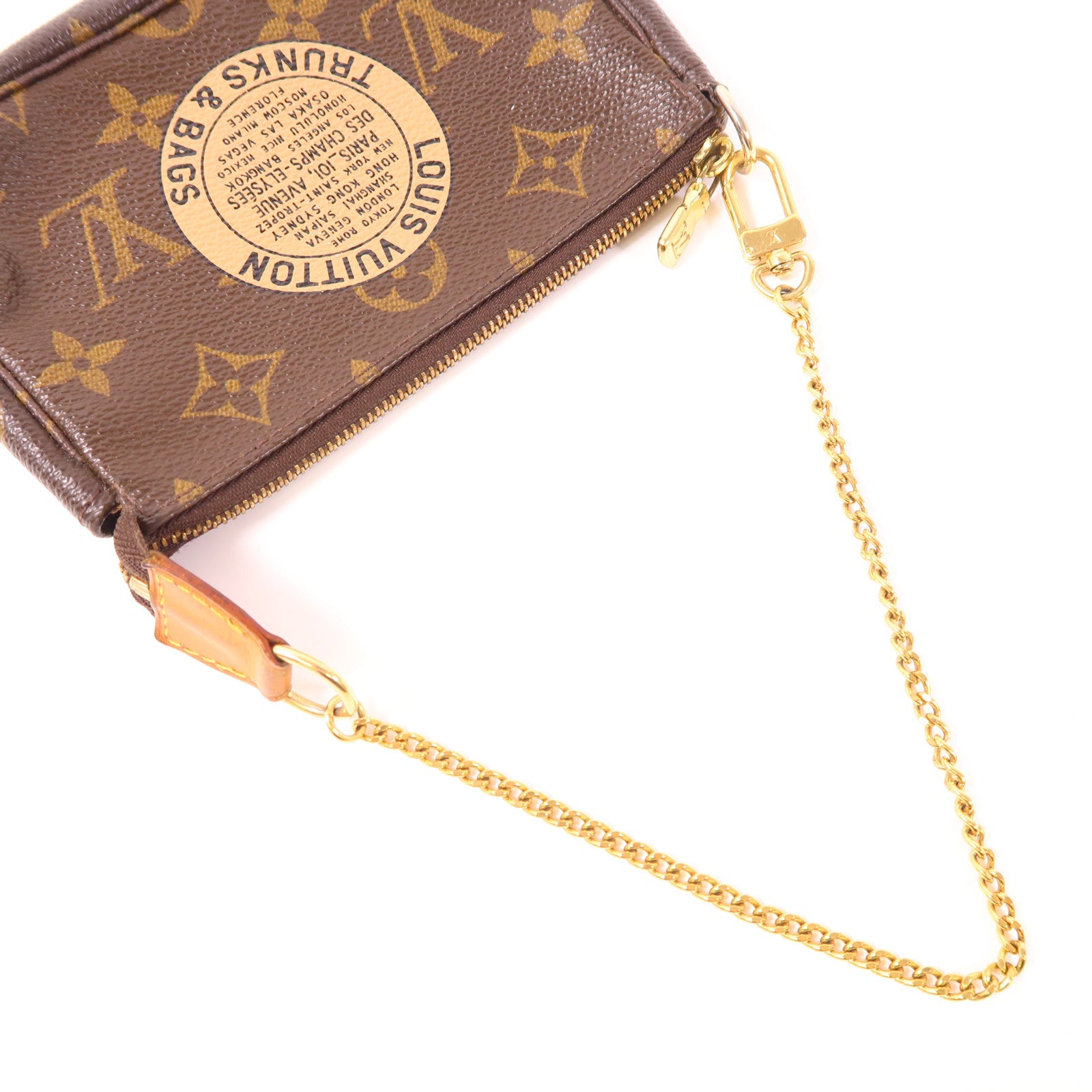 LOUIS VUITTON 【萬聖節商品】Monogram Mini Pochette Accessoires金扣手挽袋
