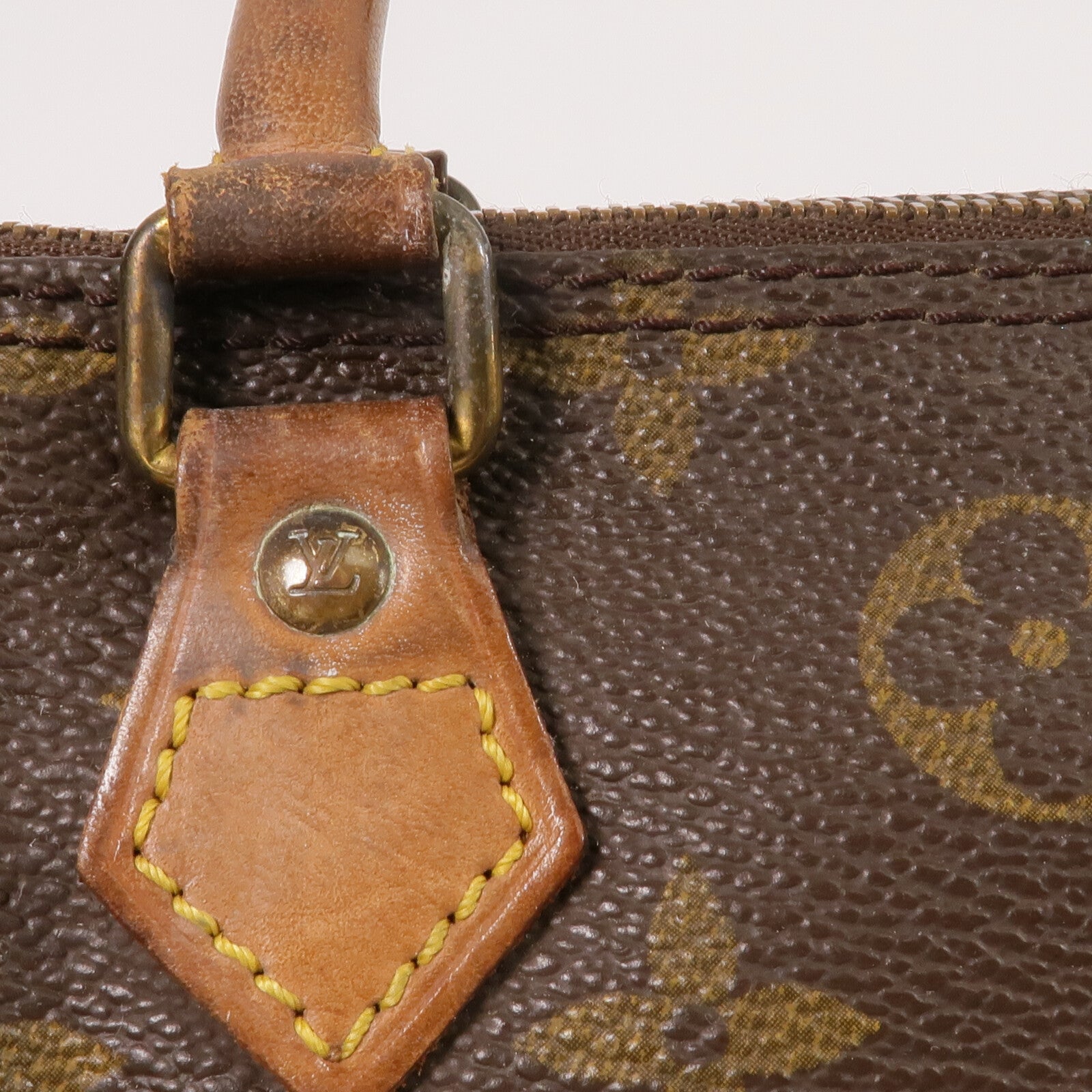 LOUIS VUITTON Monogram Speedy Mini手挽袋棕色