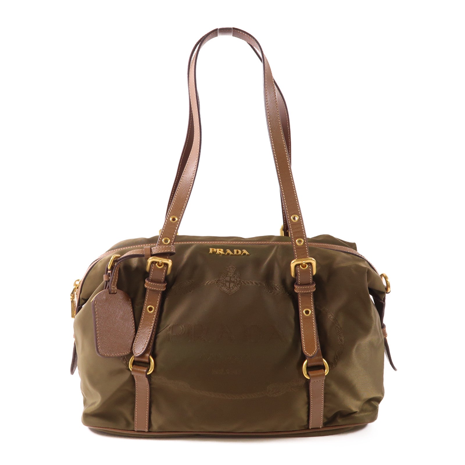 PRADA 尼龍Shoulder Bag金扣肩背袋