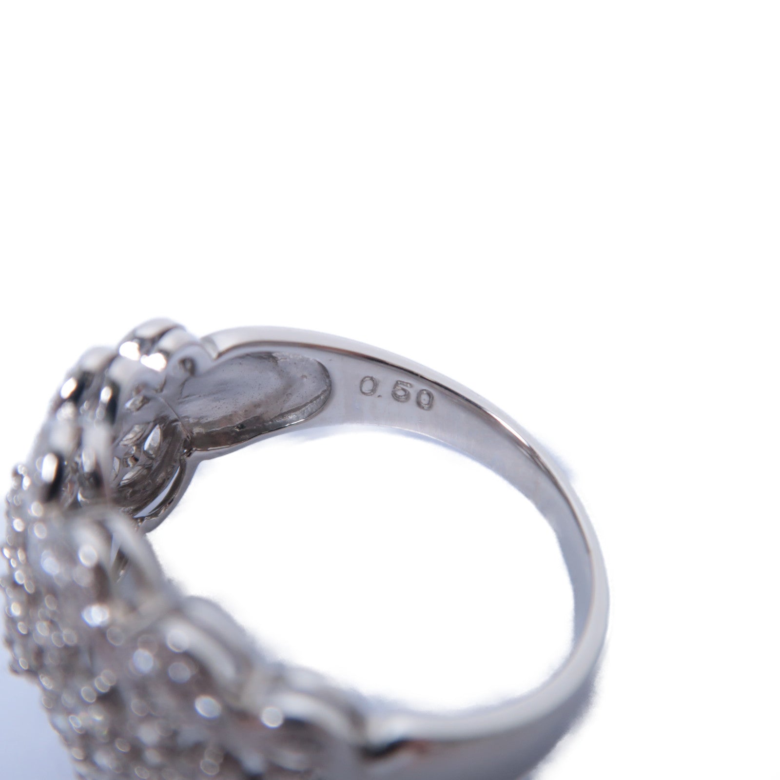 JEWELRY **【激減優惠】PT900鉑金Diamond Ring 0.50ct鑽石戒指US#6.75