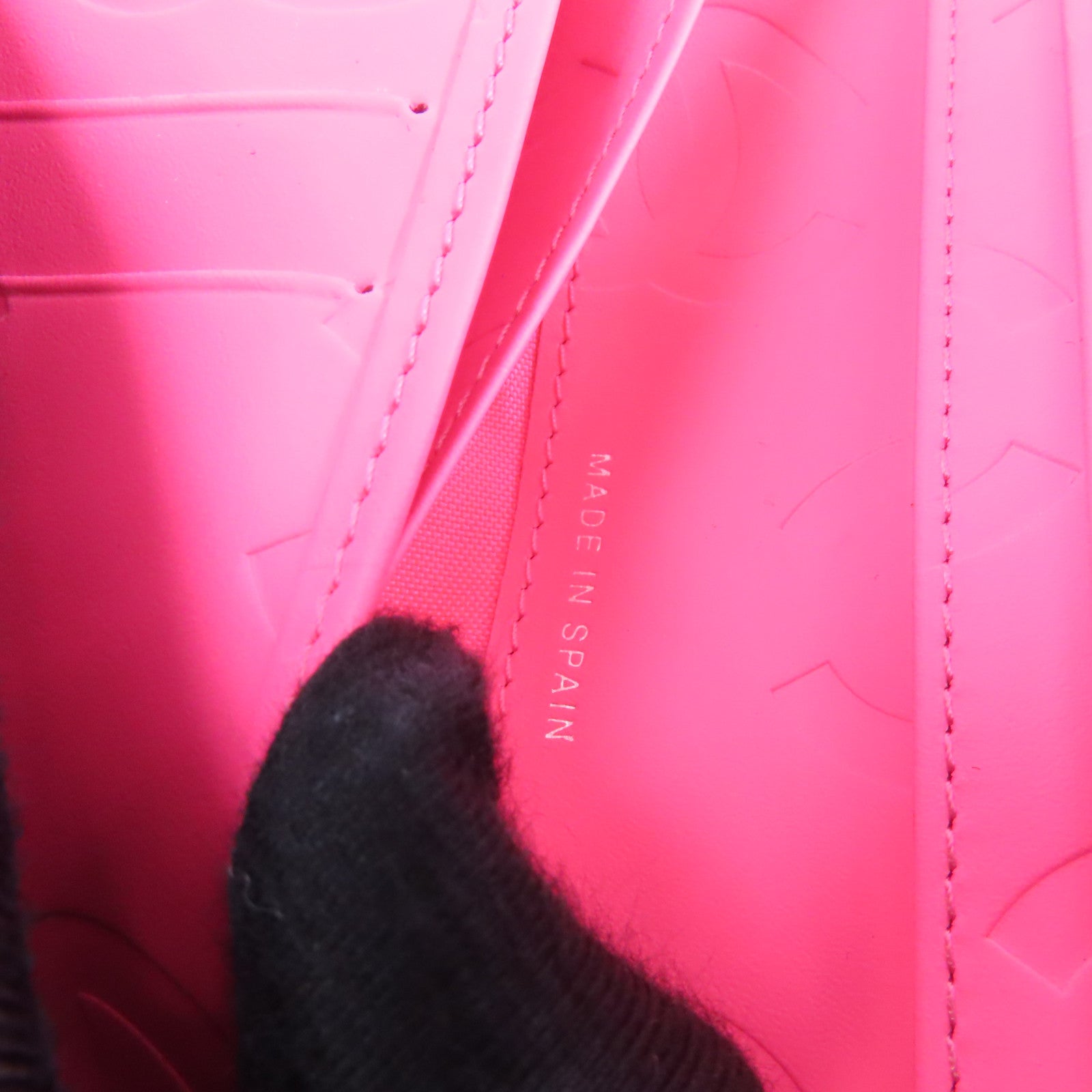 CHANEL 菱格牛皮皮革Cambon Wallet銀扣錢包黑色