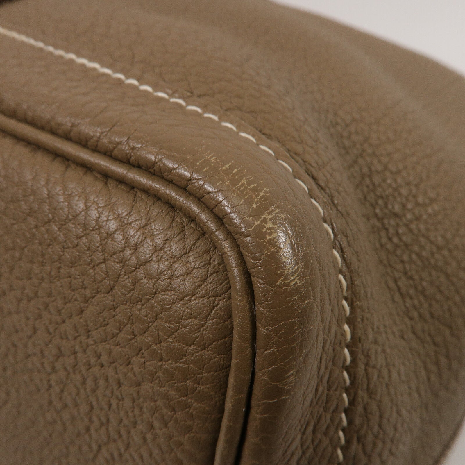 HERMES Clemence皮革GardenParty PM手挽袋