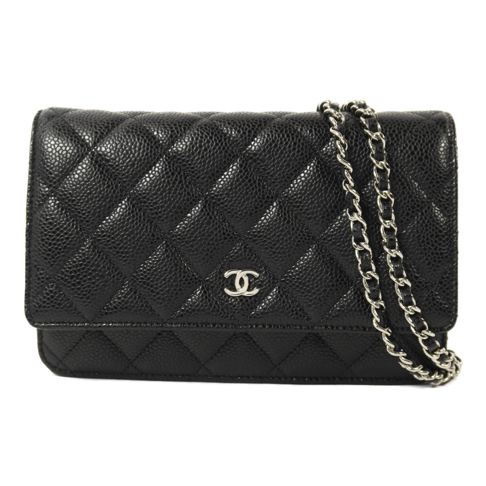 CHANEL 牛皮皮革WOC Wallet On Chain鏈帶肩背袋