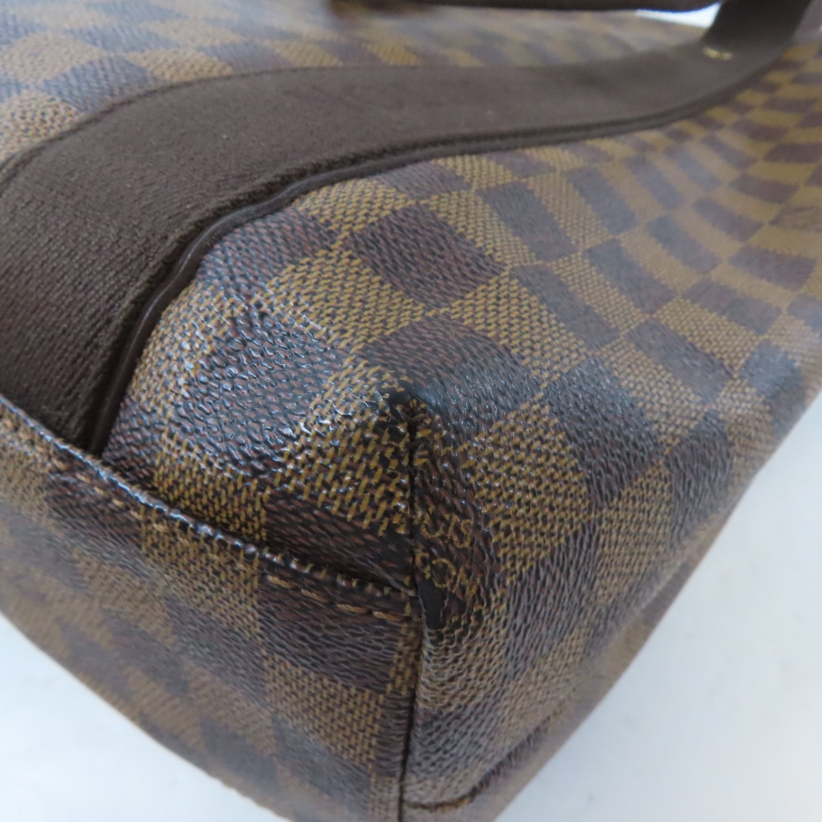 LOUIS VUITTON Damier Ebene Beaubourg金扣手挽袋/肩背袋啡色