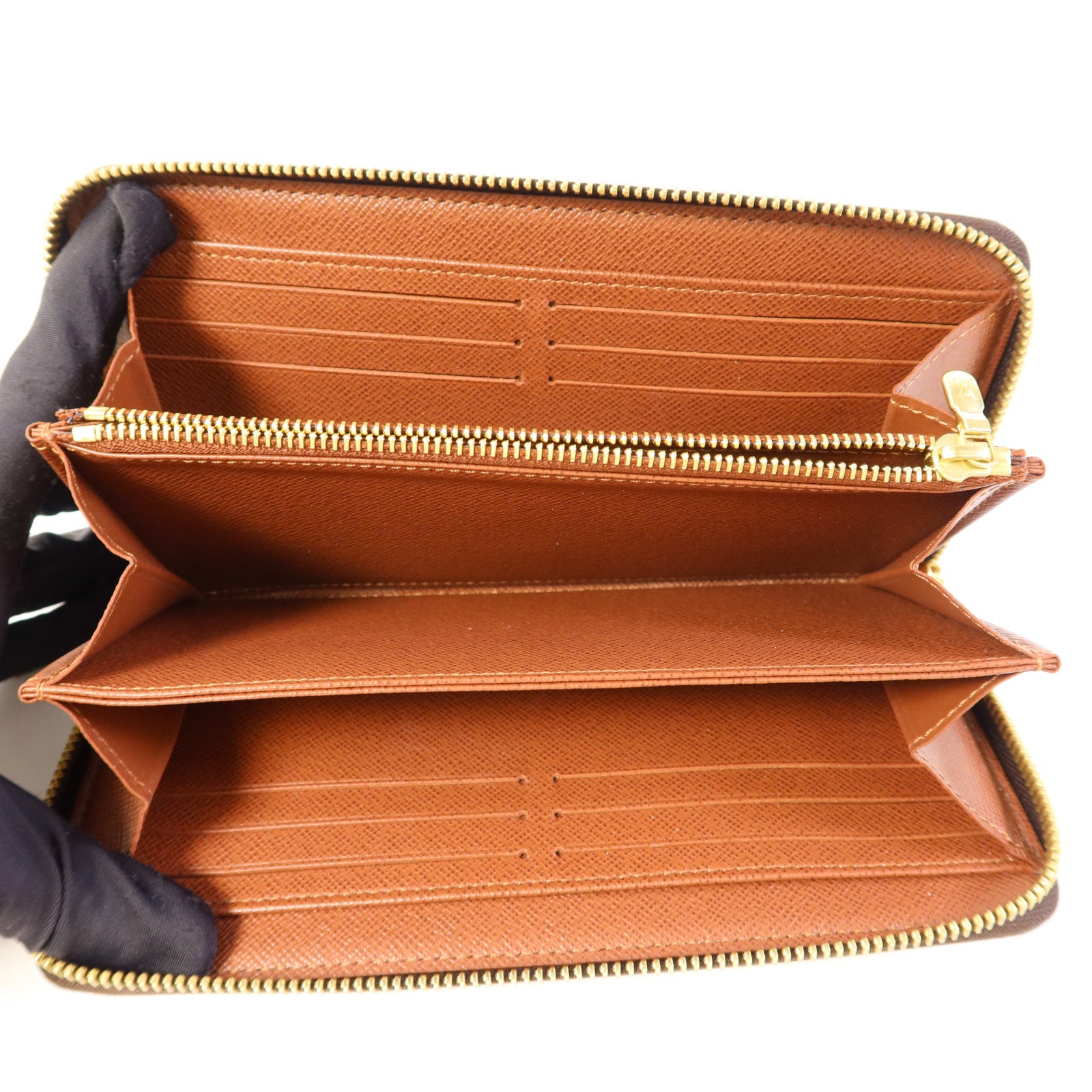 LOUIS VUITTON Monogram Zipper Long Wallet金扣長錢包