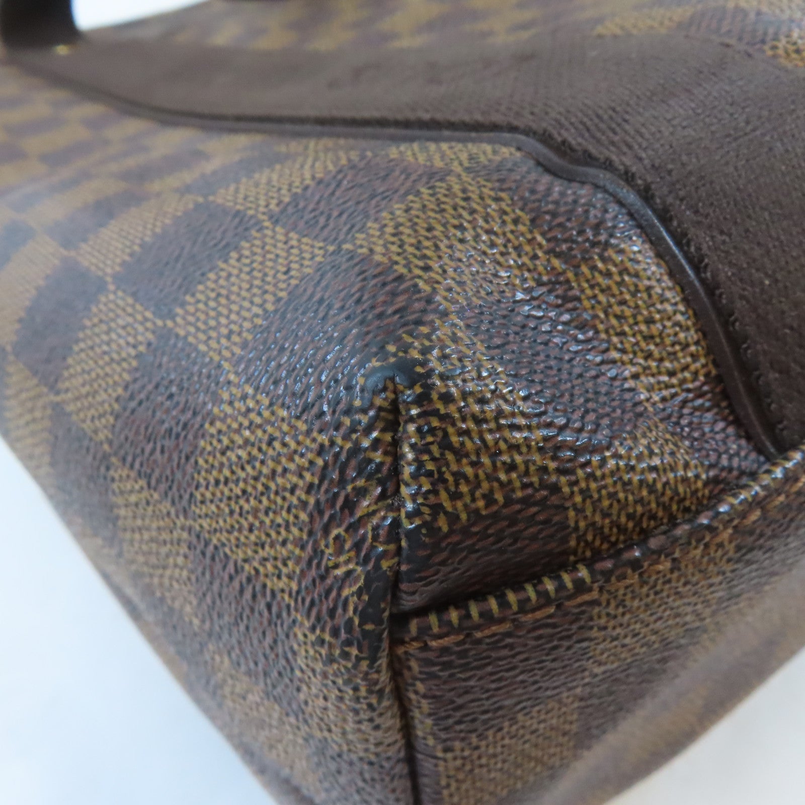 LOUIS VUITTON Damier Ebene Beaubourg金扣手挽袋/肩背袋啡色
