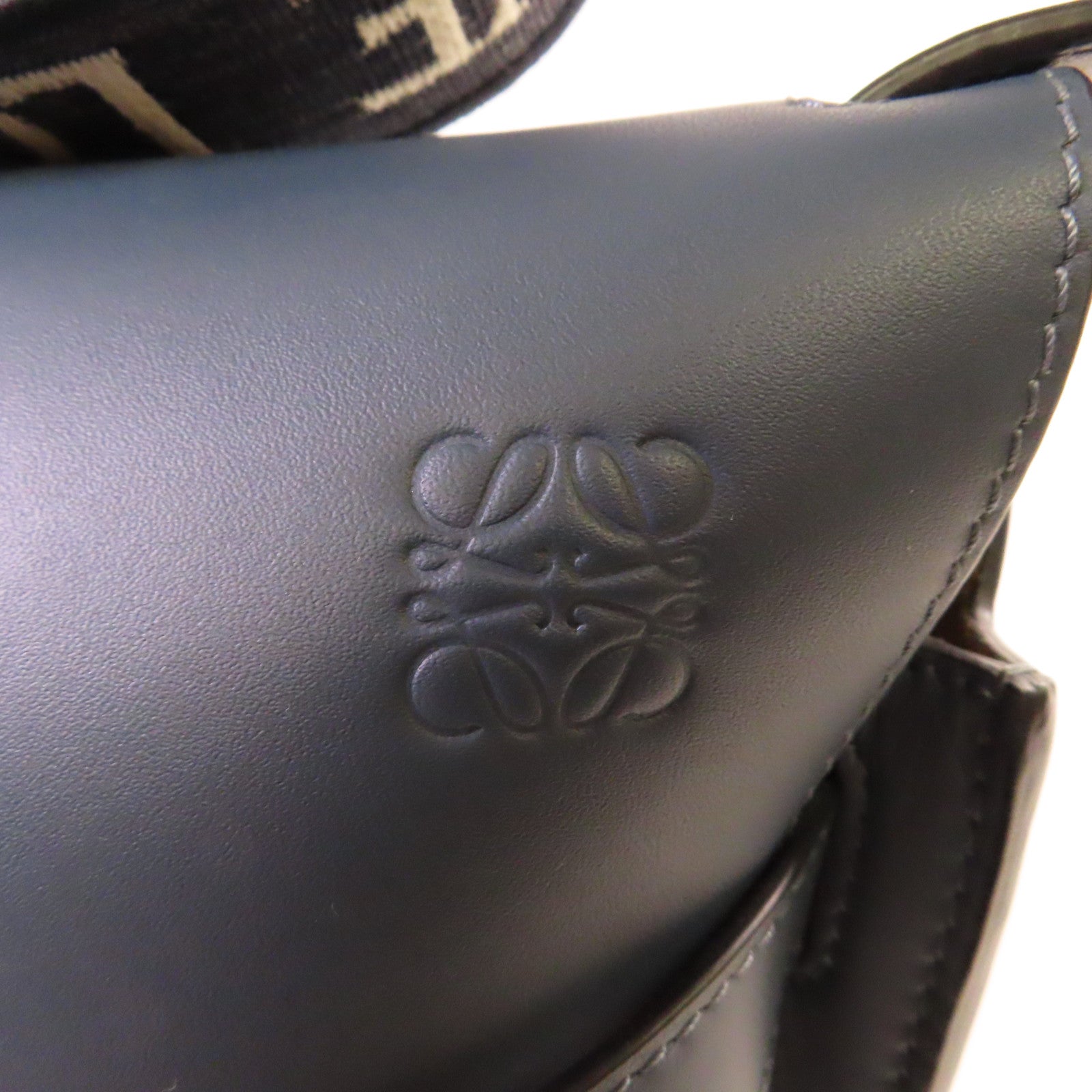 LOEWE **【激減優惠】牛皮皮革Small Gate Shoulder Bag肩背袋寶藍色