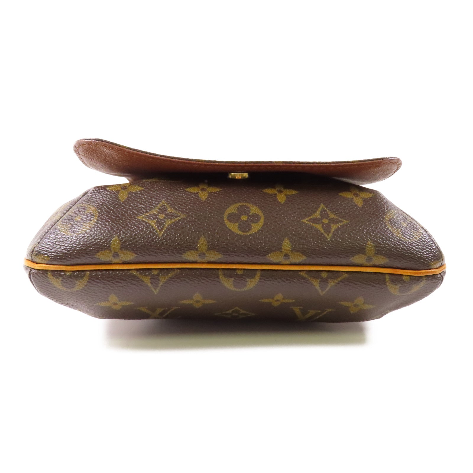 LOUIS VUITTON Monogram Musette Salsa金扣肩背袋棕色