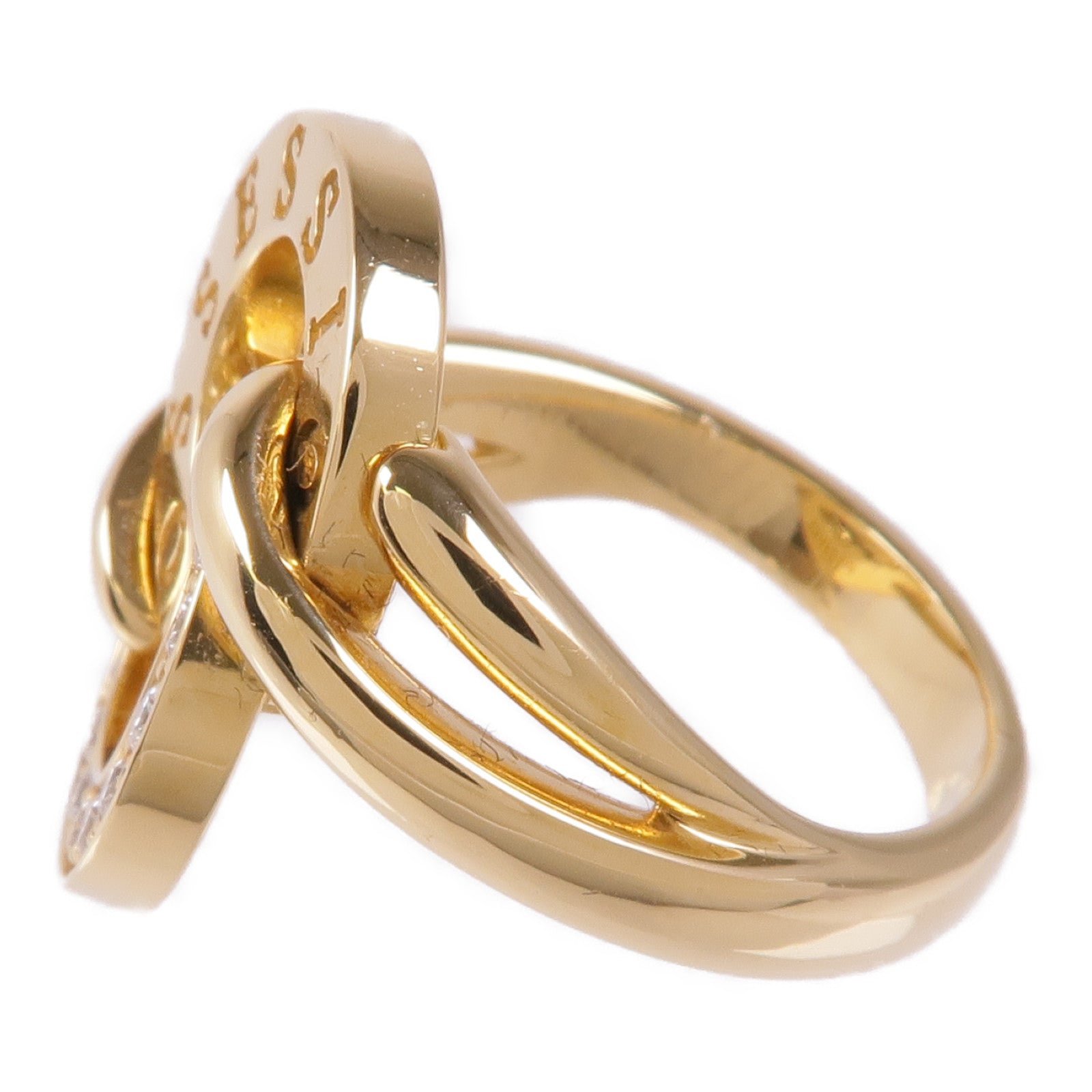 PIAGET 18K黃金Possession鑽石戒指Piaget#51/US#5.5