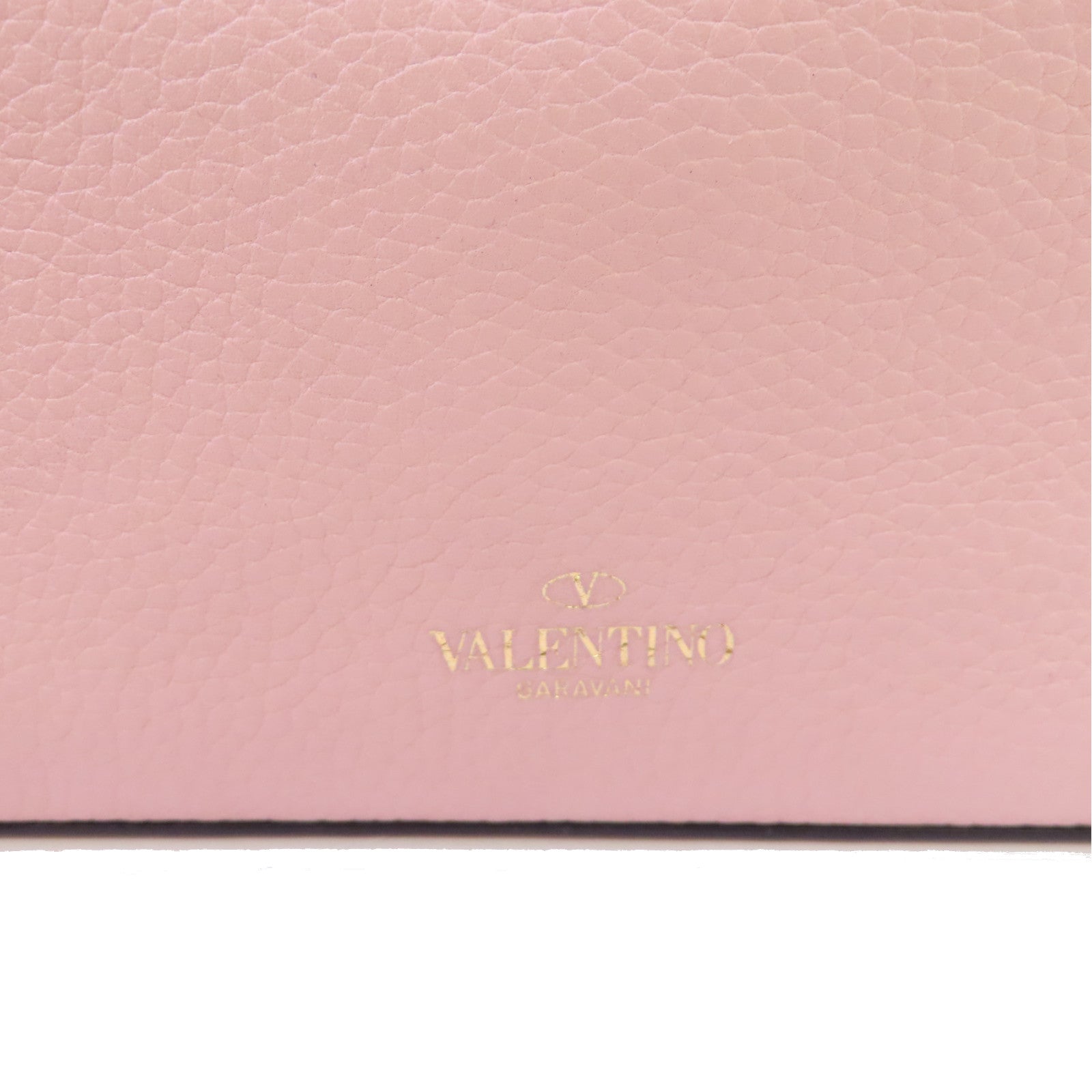 Valentino 牛皮皮革Rockstud Shoulder Bag金扣肩背袋粉紅色