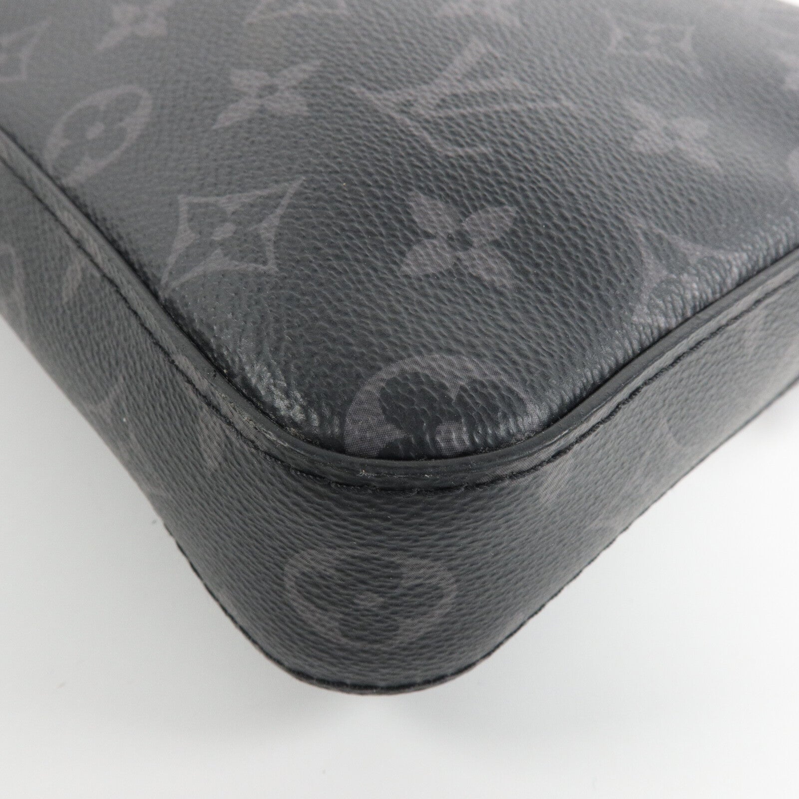 LOUIS VUITTON Monogram Eclipse/Eclipse Reverse Trio Messenger肩背袋