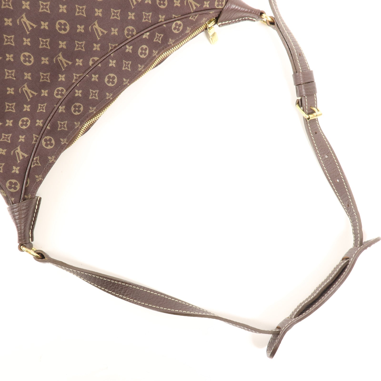 LOUIS VUITTON Monogram Mini Lin Boulogne金扣肩背袋