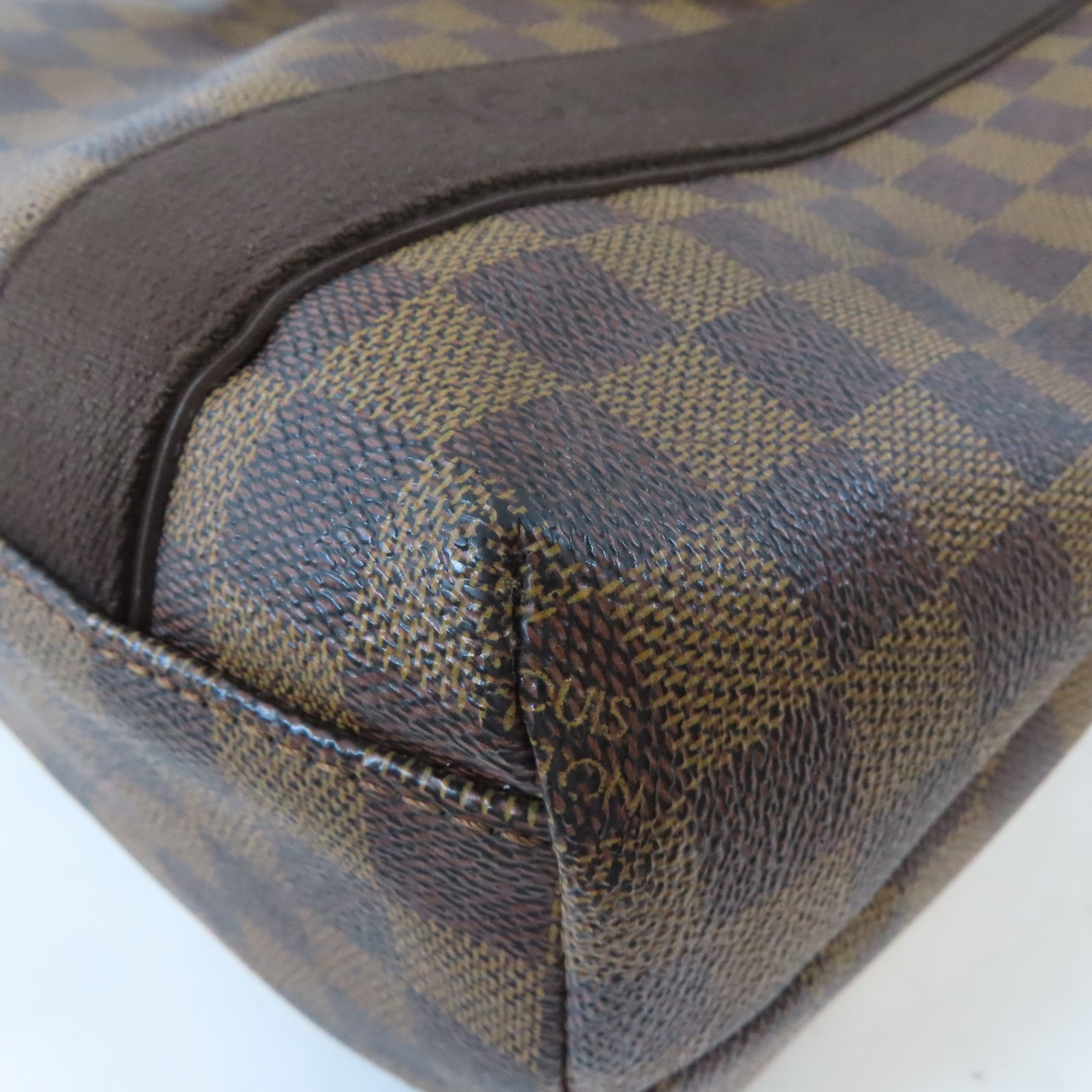 LOUIS VUITTON Damier Ebene Beaubourg金扣手挽袋/肩背袋啡色