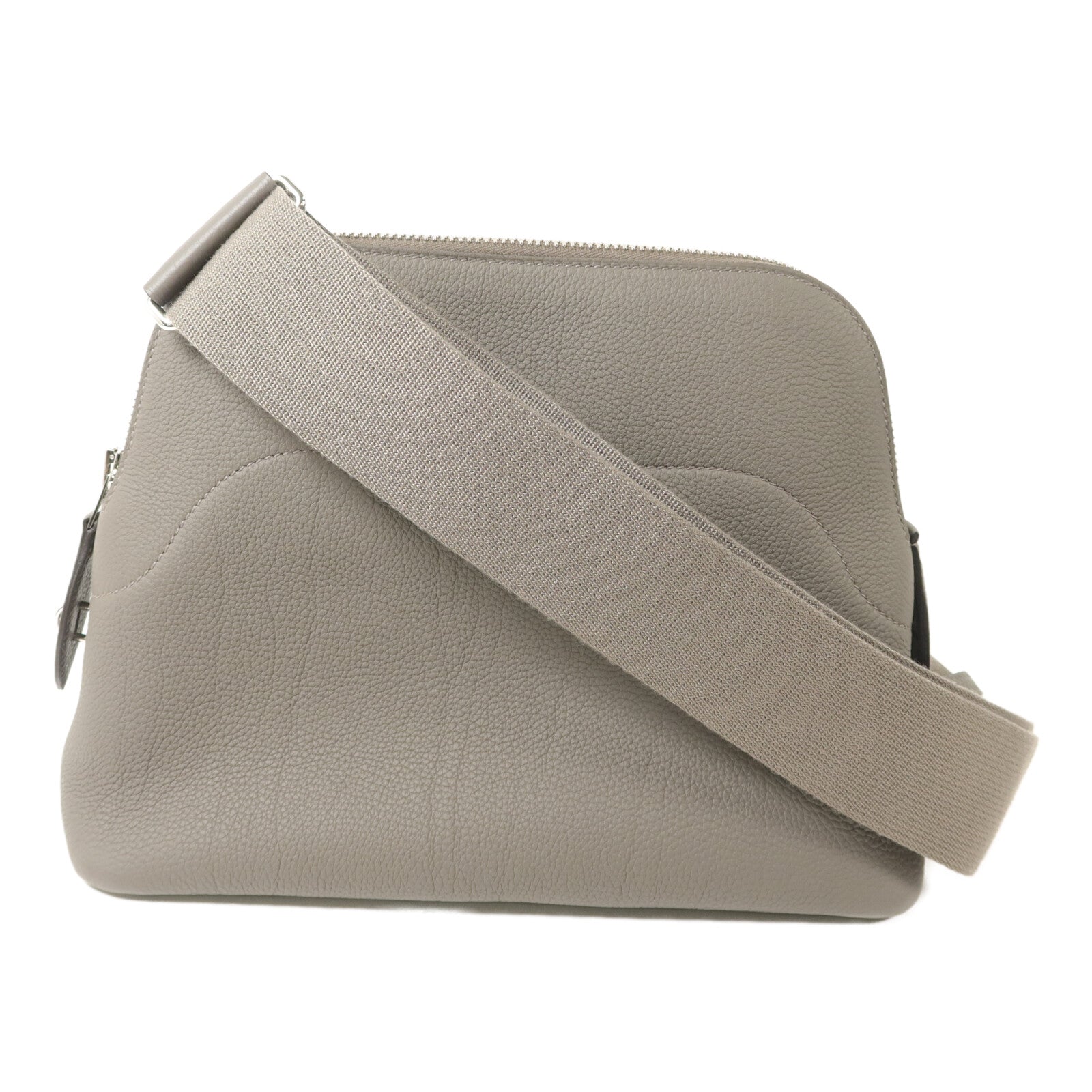 HERMES Togo皮革Bolide Messenger肩背袋Etain