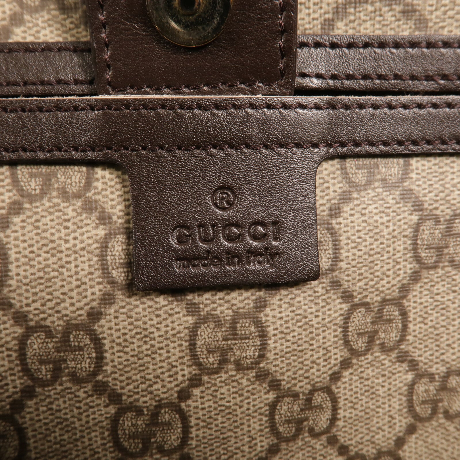 GUCCI 塗層帆布Tote Bag肩背袋