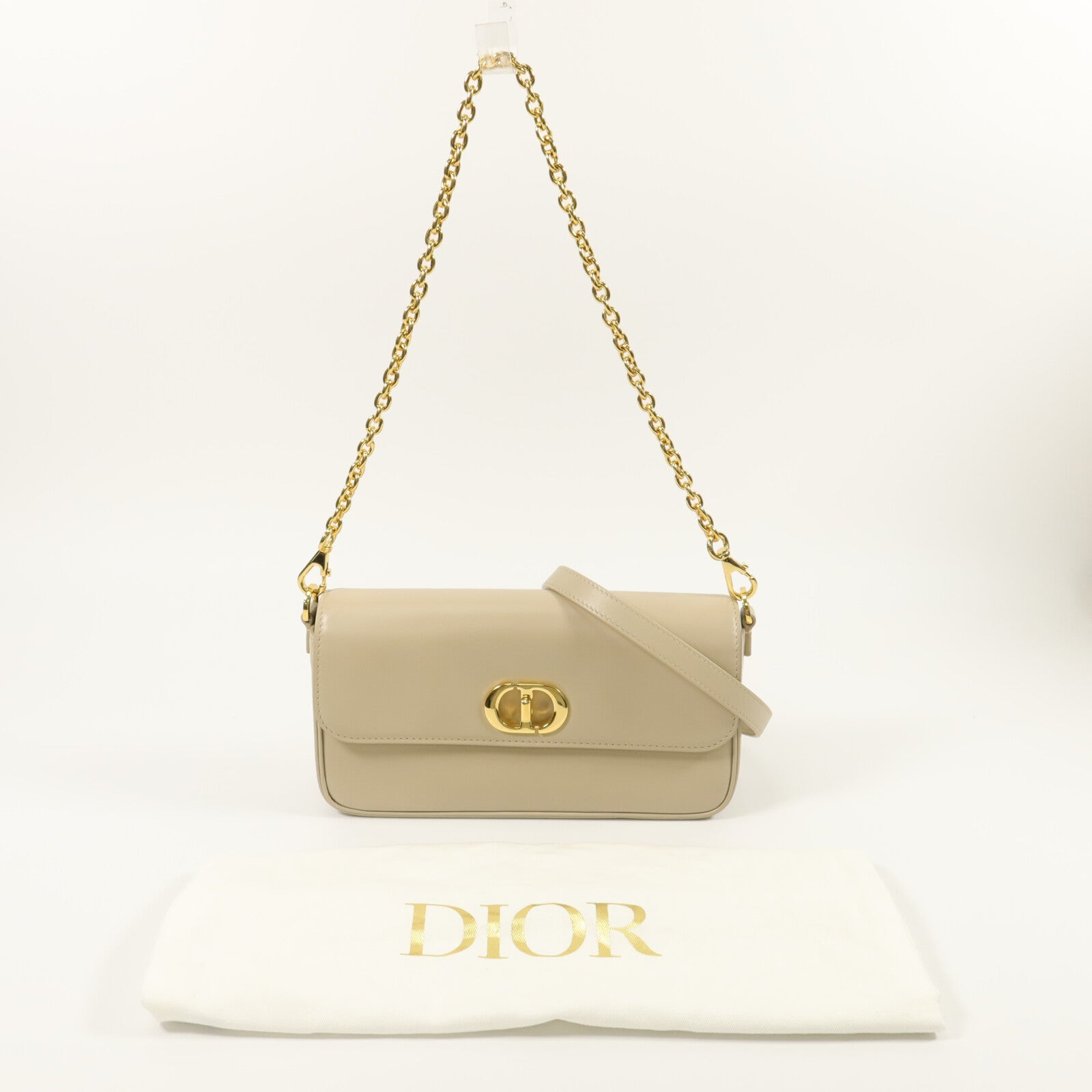 Dior 牛皮皮革30 Montaigue Avenue East West鏈帶肩背袋