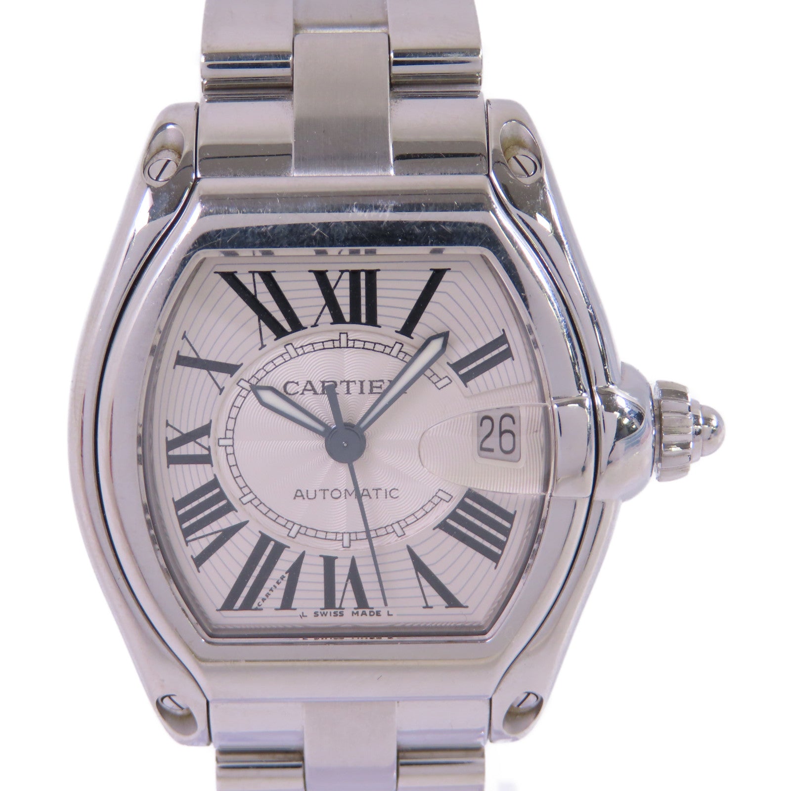 CARTIER Roadstar不鏽鋼自動機芯手錶貝殼色