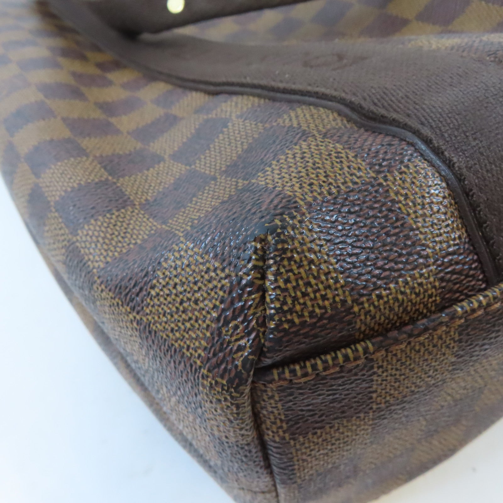 LOUIS VUITTON Damier Ebene Beaubourg金扣手挽袋/肩背袋啡色