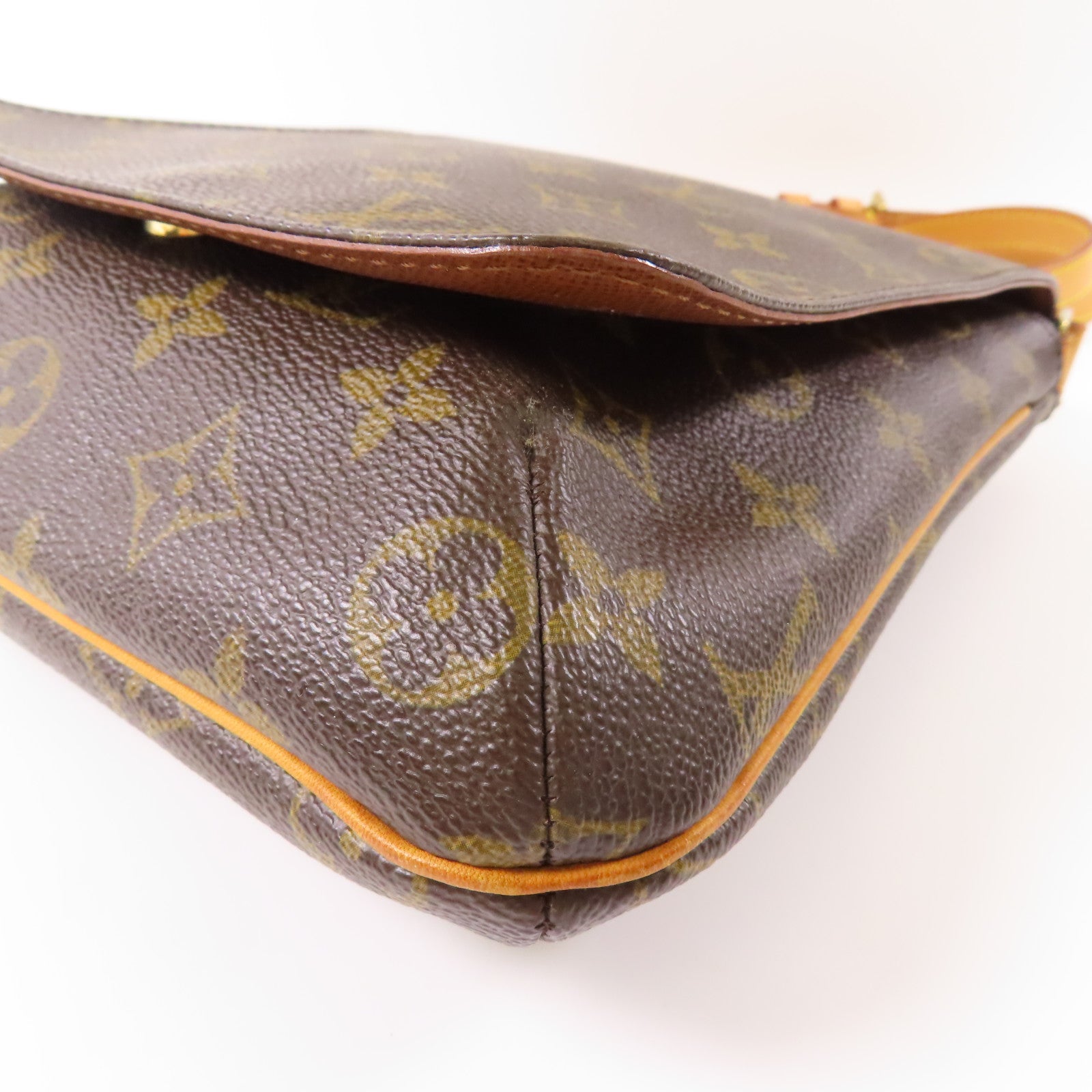 LOUIS VUITTON Monogram Musette Salsa金扣肩背袋棕色