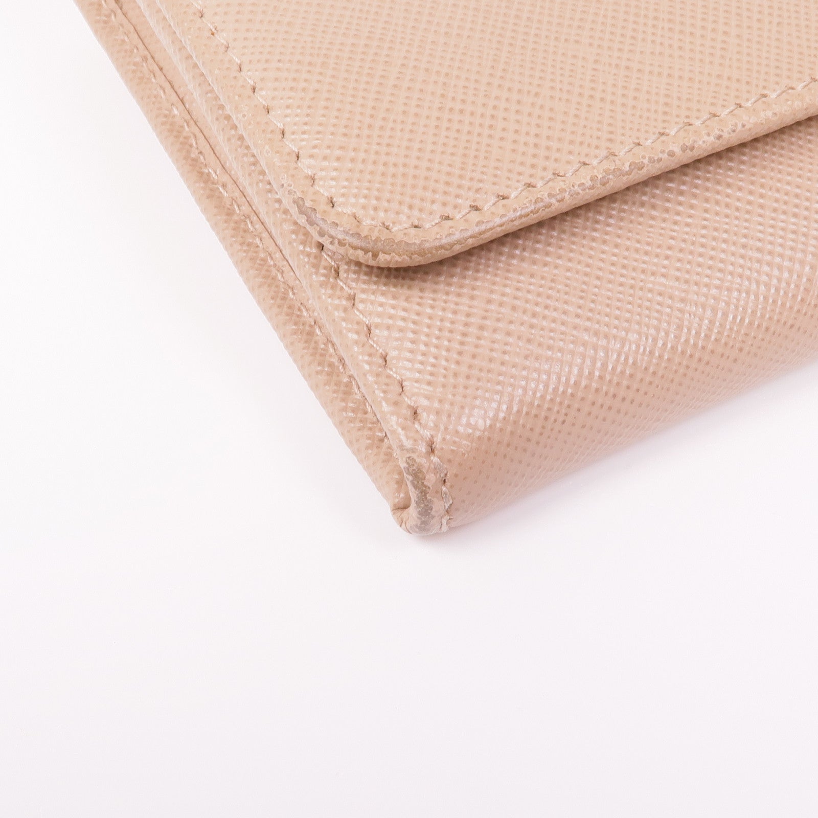 PRADA Saffiano皮革Long Wallet金扣長錢包