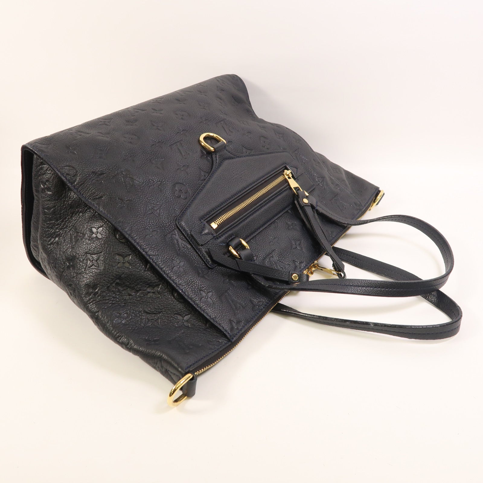 LOUIS VUITTON Monogram Empreinte Lumineuse PM金扣肩背袋